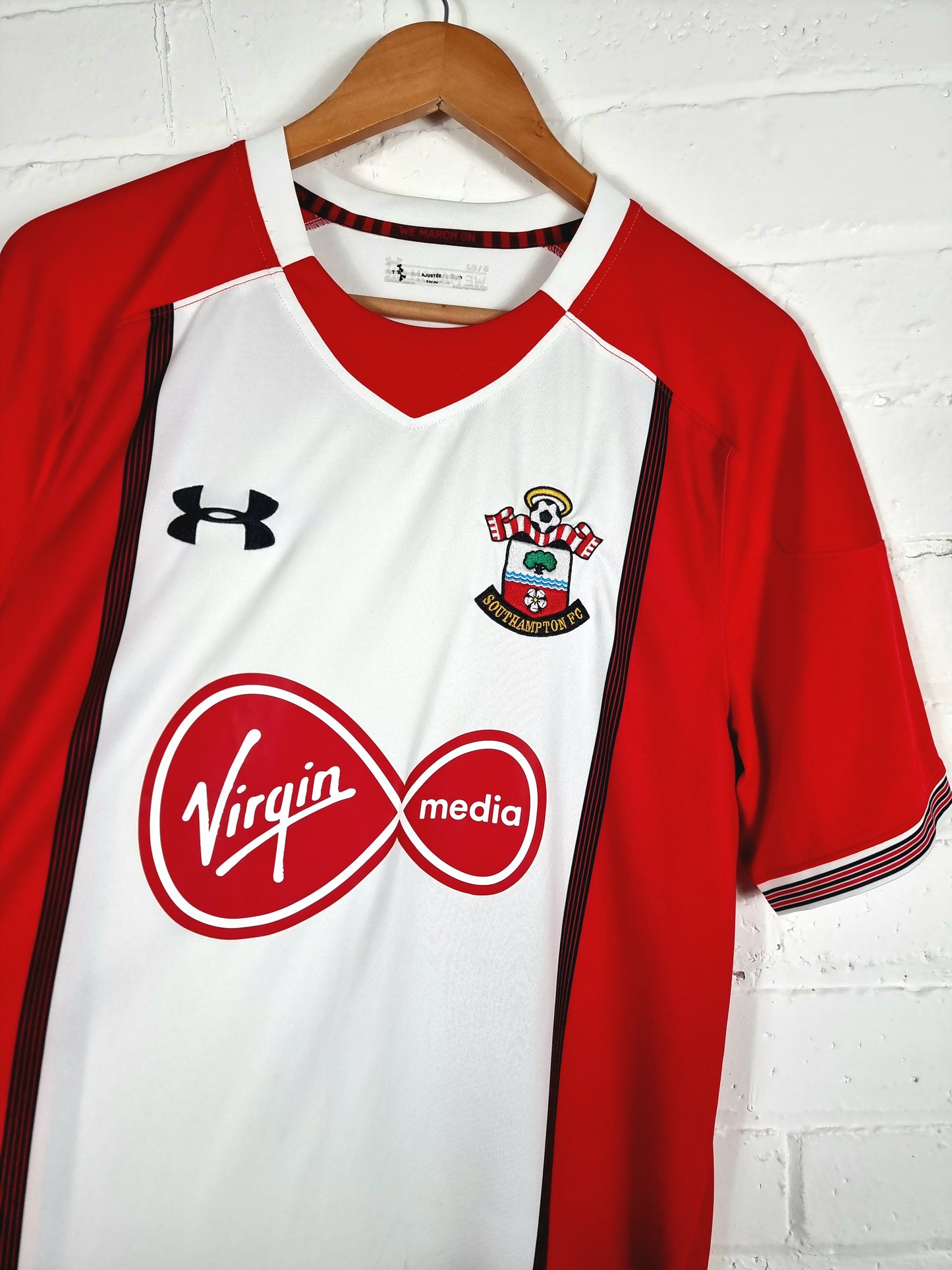Under Armour Southampton 2017/18 Home Shirt Large