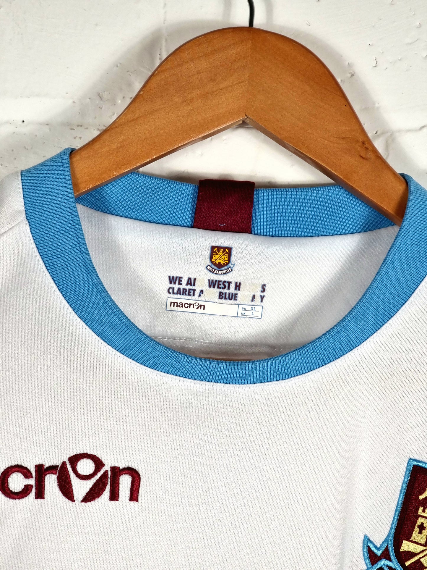 Macron West Ham United 2010/12 Away Shirt Large