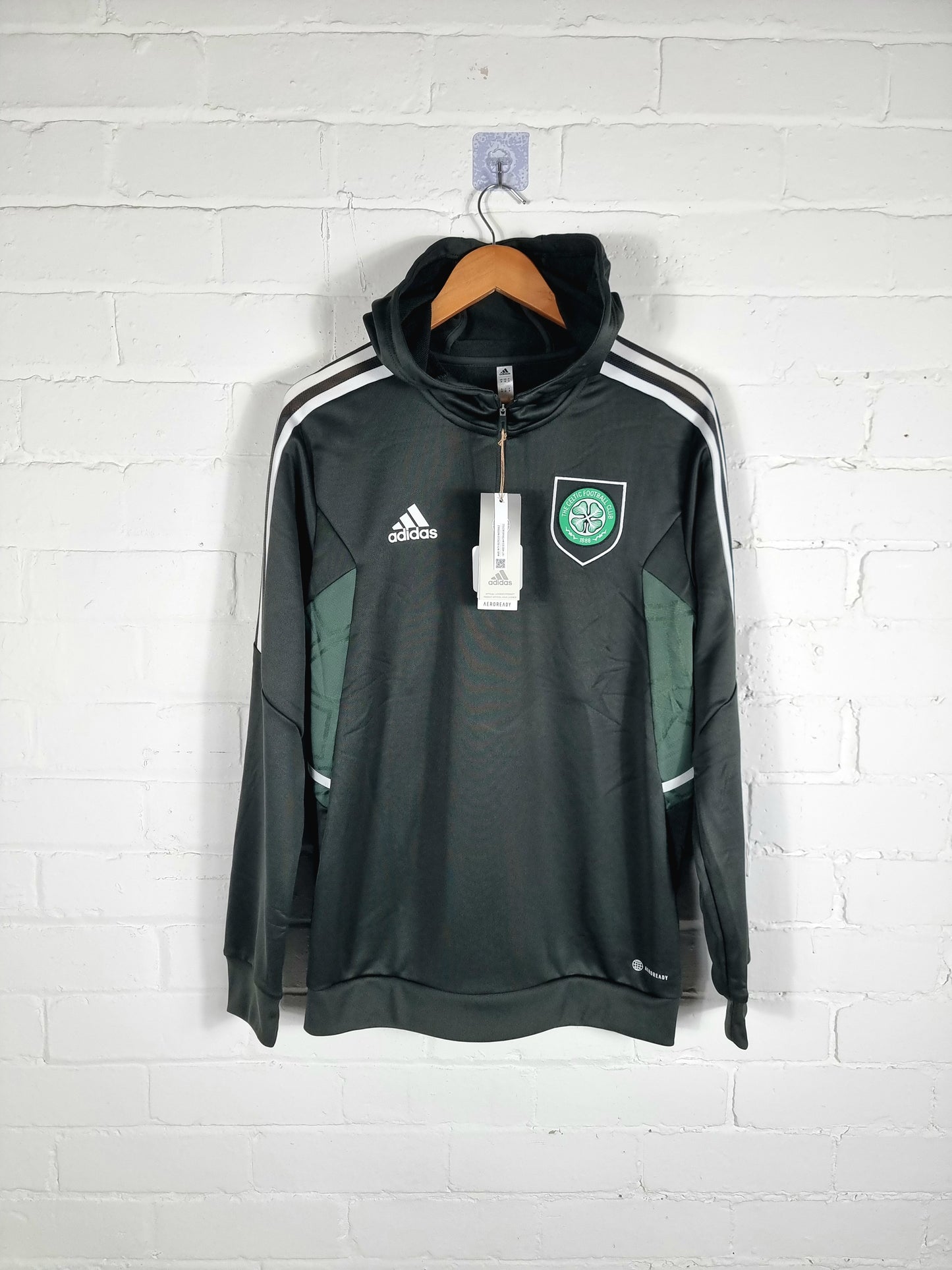 Adidas Celtic 2022/23 BNWT Condivo Hooded Sweatshirt Medium