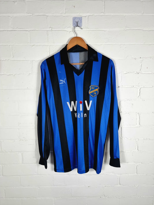 Puma SC Ronnau 74 1980s Long Sleeve Football Shirt Large