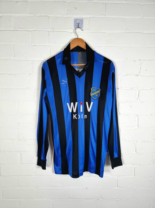 Puma SC Ronnau 74 1980s Long Sleeve Football Shirt Large