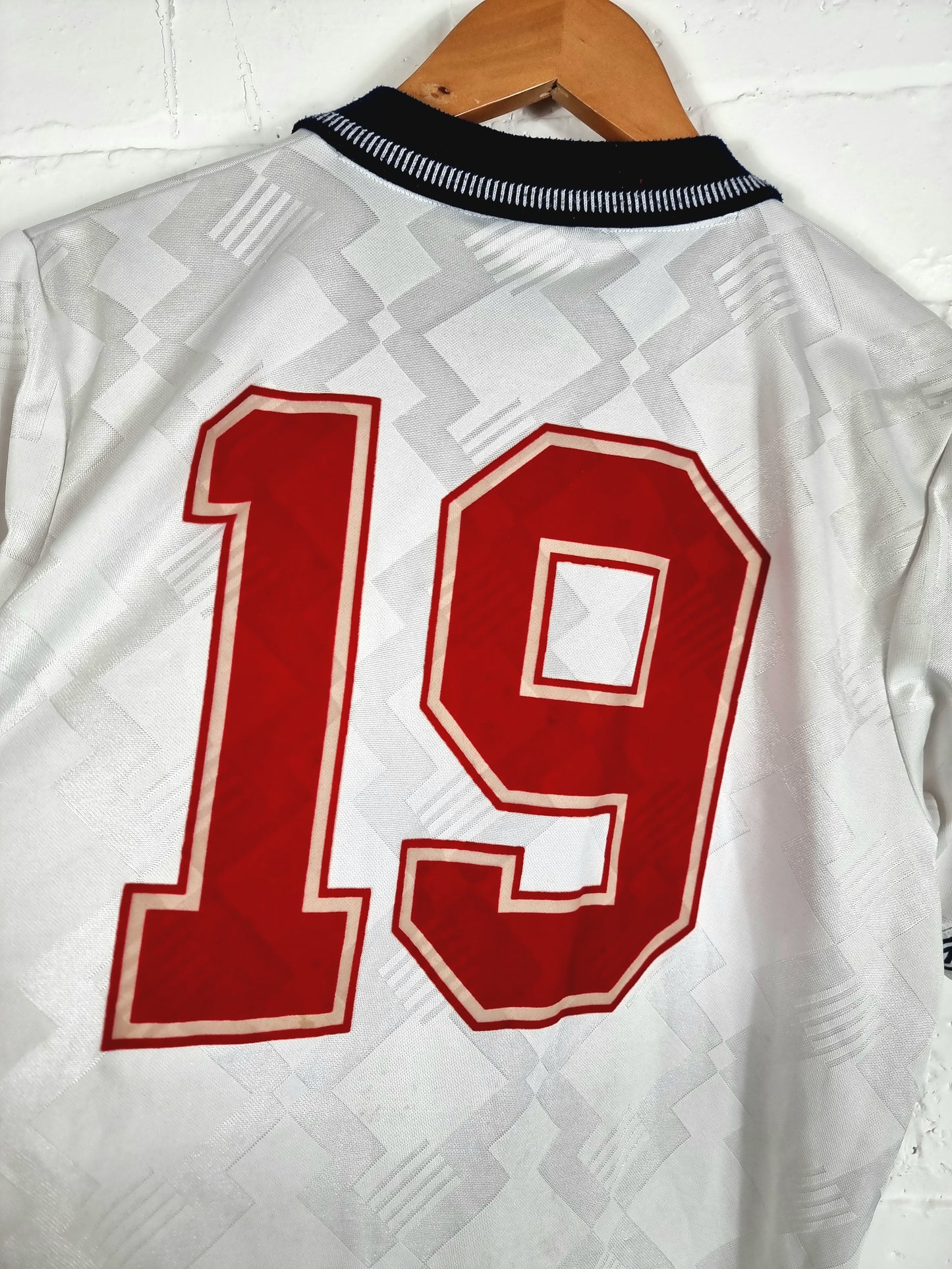 Umbro England 1990/92 '19 (Gascoigne)' Reissue Home Shirt Small