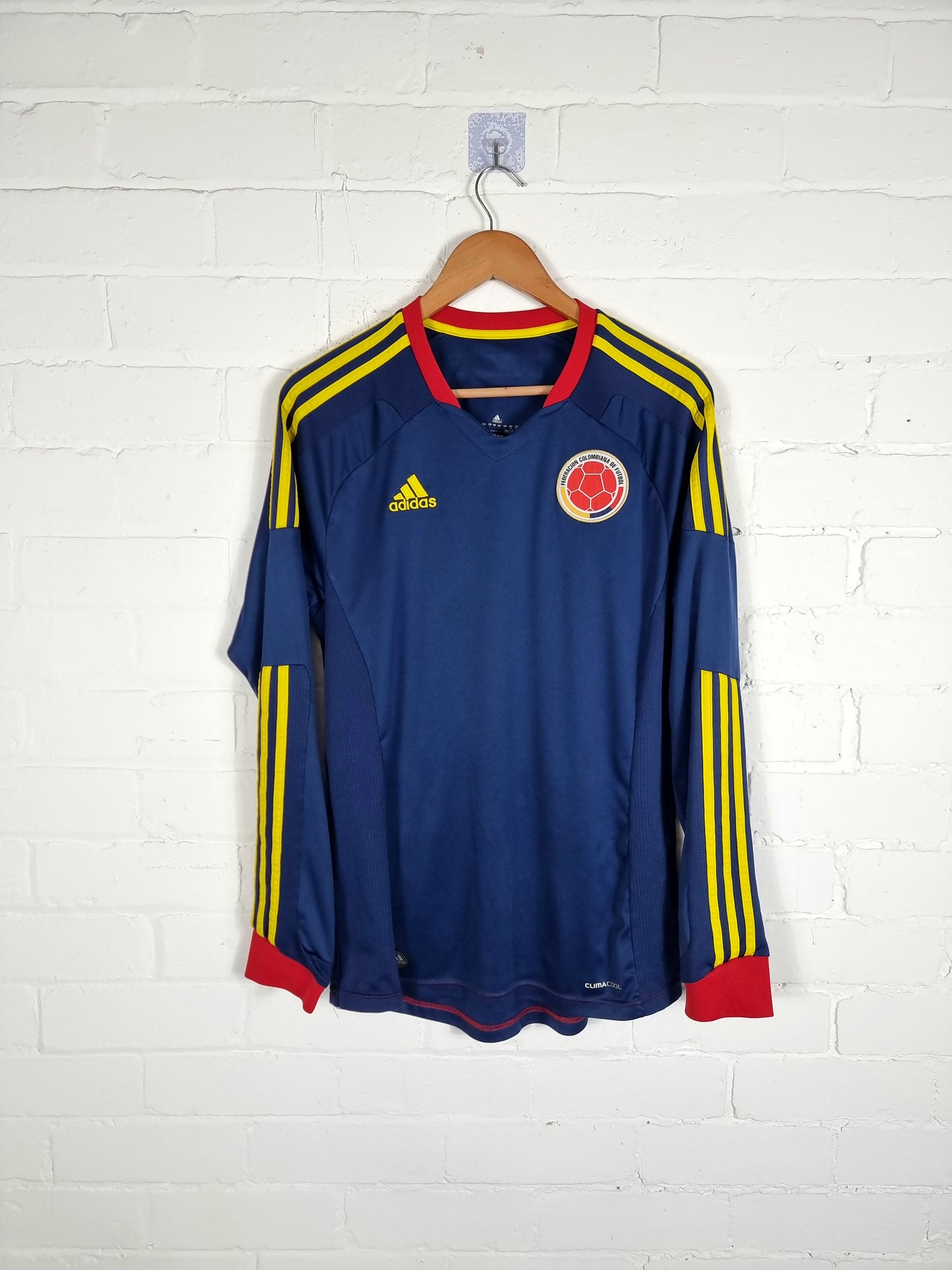 Adidas Colombia 2011/13 Long Sleeve Away Shirt Large