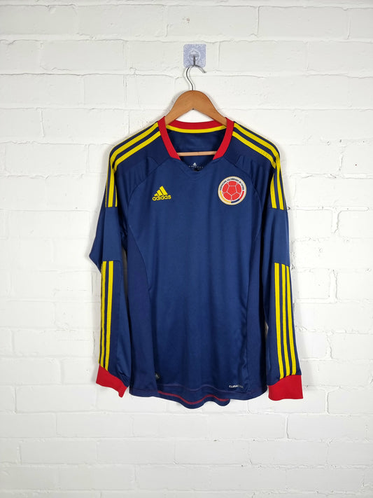 Adidas Colombia 2011/13 Long Sleeve Away Shirt Large