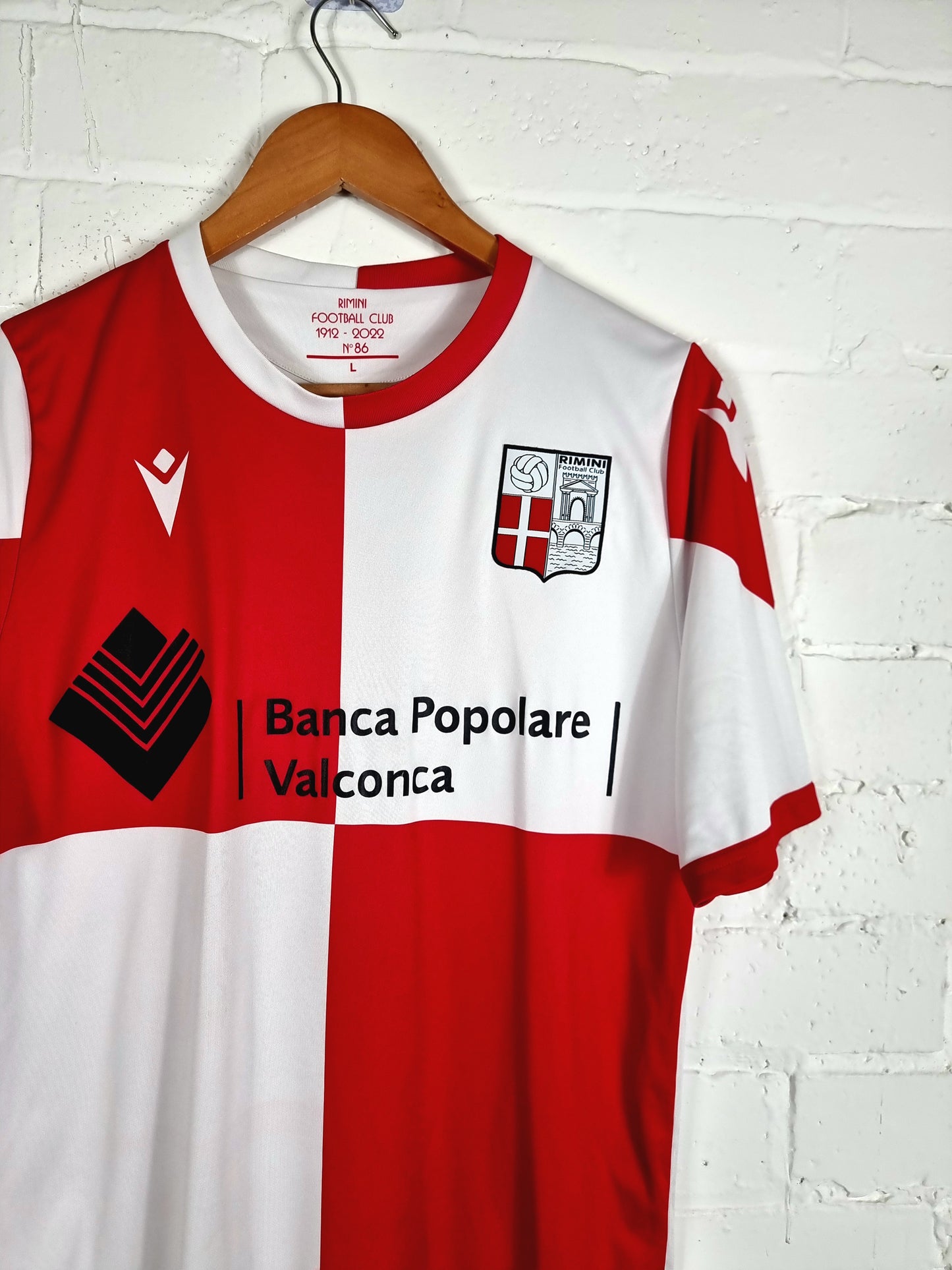 Macron Rimini 2021/22 'Panelli 6' Home Shirt Large