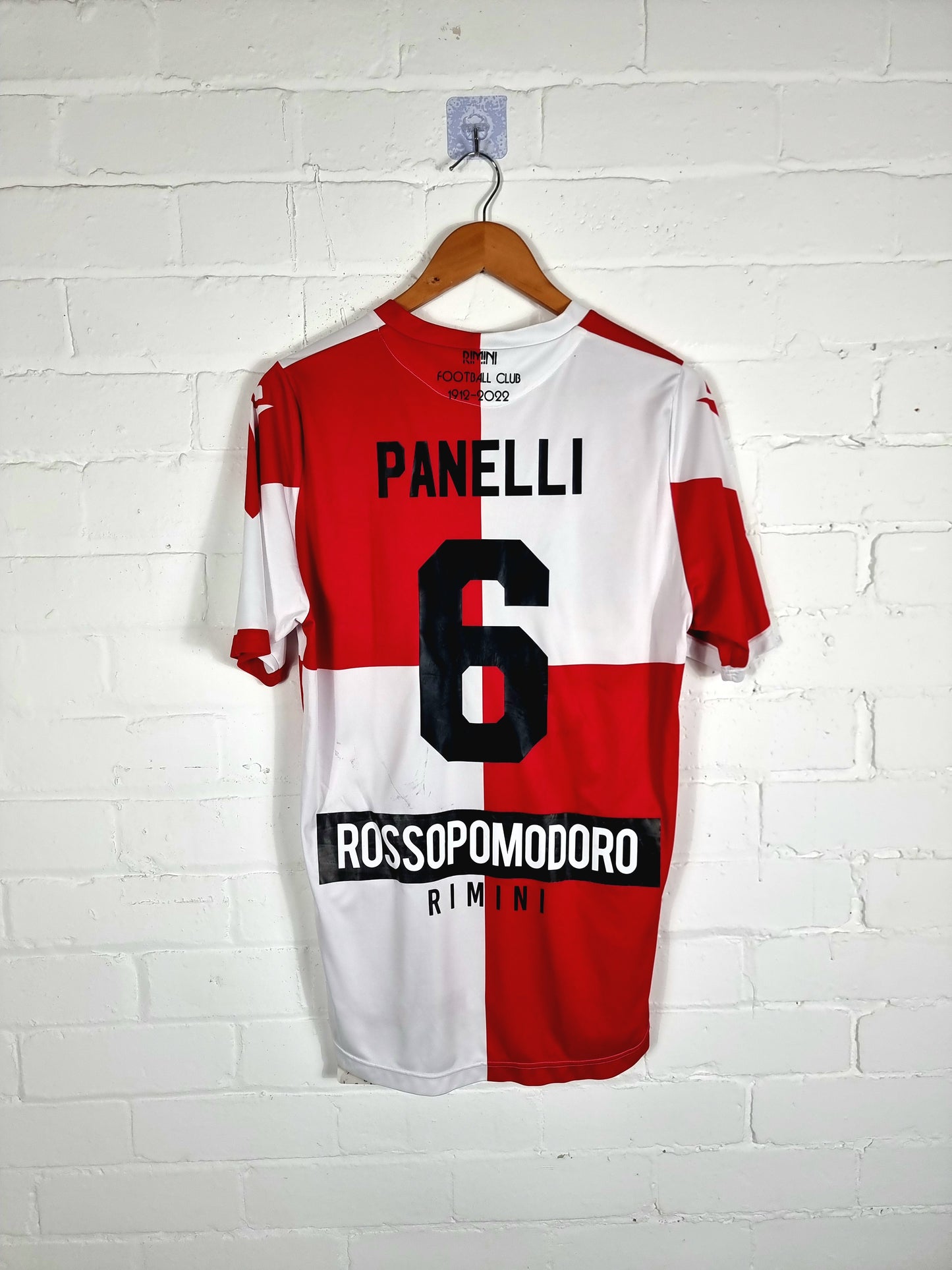 Macron Rimini 2021/22 'Panelli 6' Home Shirt Large