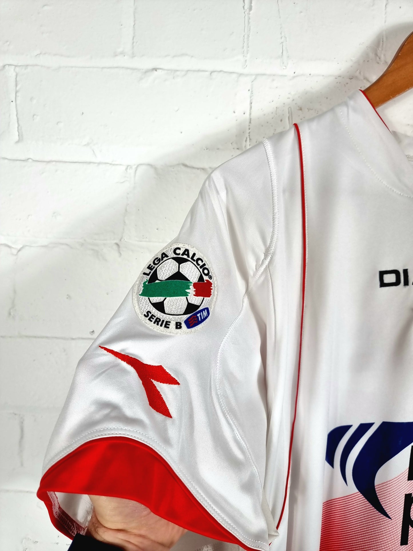 Diadora AC Mantova 2007/08 'Grauso 14' Match Issue Signed Home Shirt Small