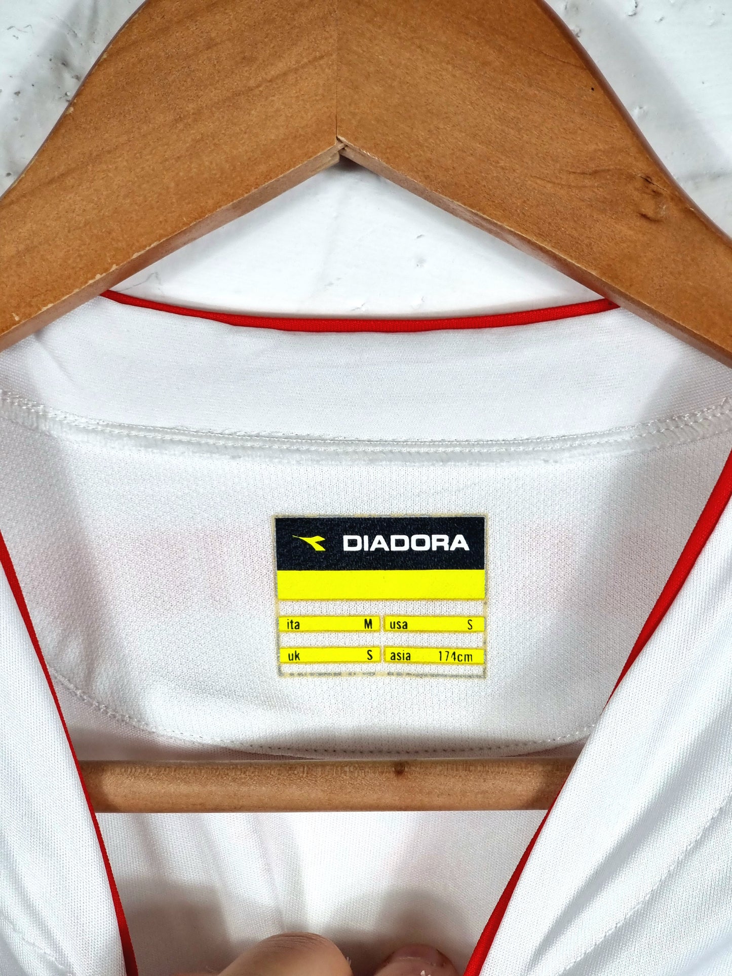 Diadora AC Mantova 2007/08 'Grauso 14' Match Issue Signed Home Shirt Small