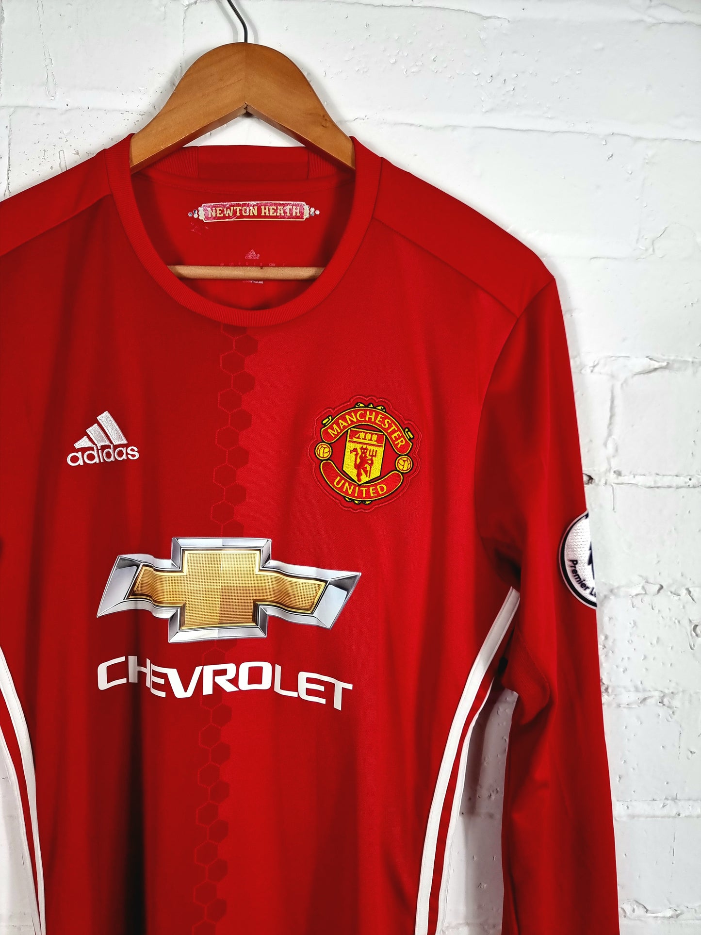 Adidas Manchester United 2016/17 'Ibrahimovic 9' Long Sleeve Home Shirt Medium