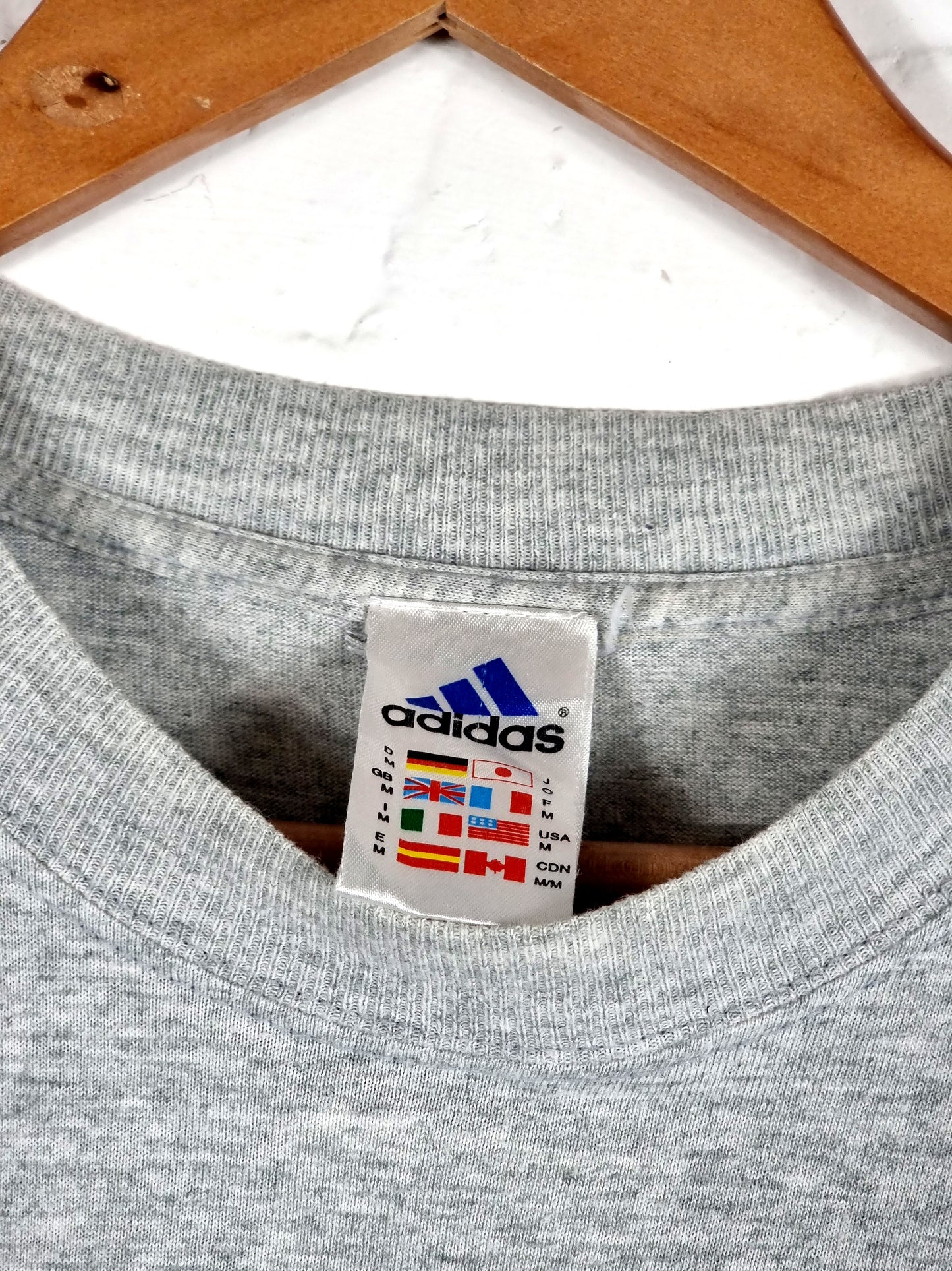 Adidas Marseille 2000/01 Graphic Cotton Leisure T-Shirt Medium