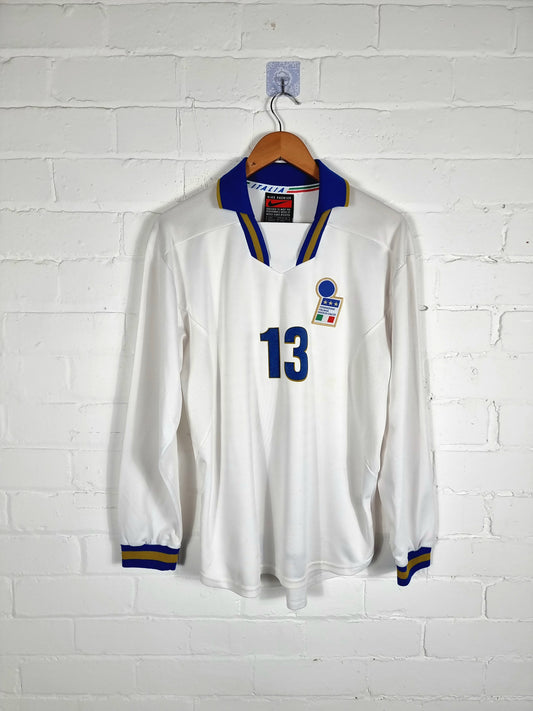 Nike Italy 1996/97 Long Sleeve Match Issue Away Shirt Large