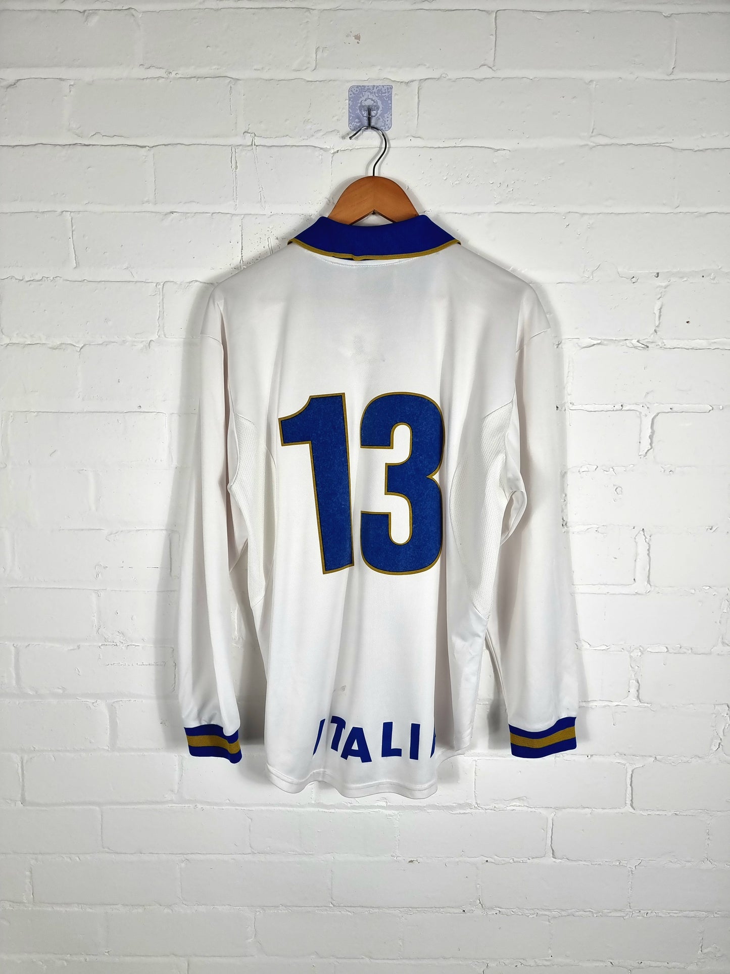 Nike Italy 1996/97 Long Sleeve Match Issue Away Shirt Large