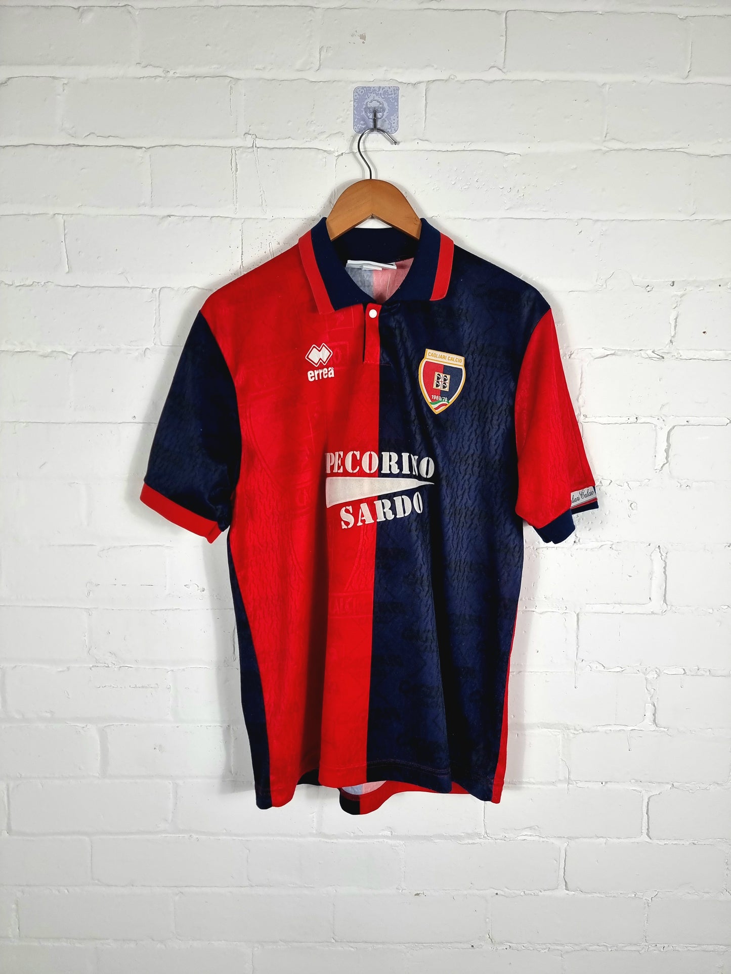 Errea Cagliari 1993/96 Home Shirt Medium