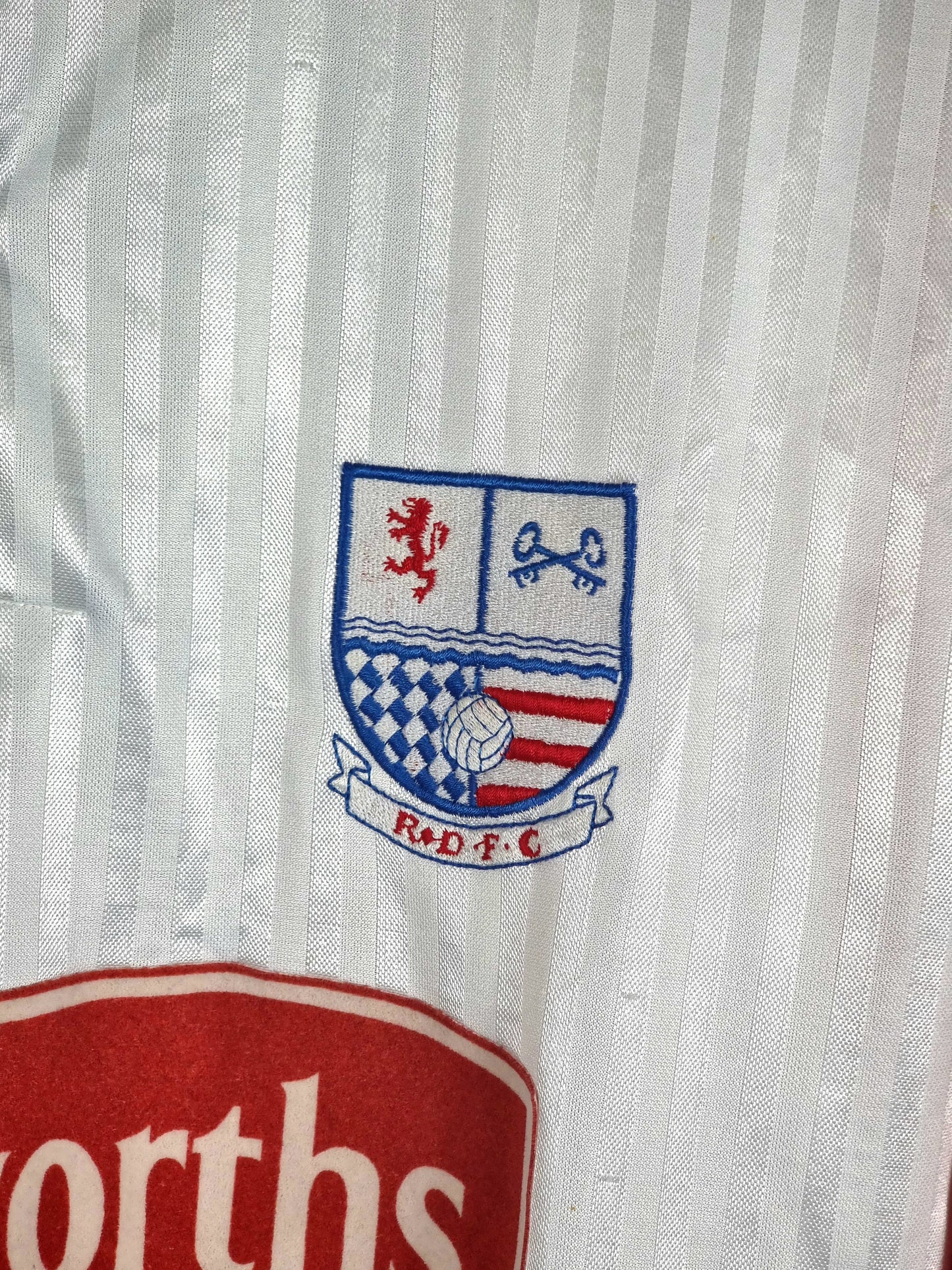 Cica Rushden & Diamonds 1995/97 Long Sleeve Match Issue Home Shirt Large