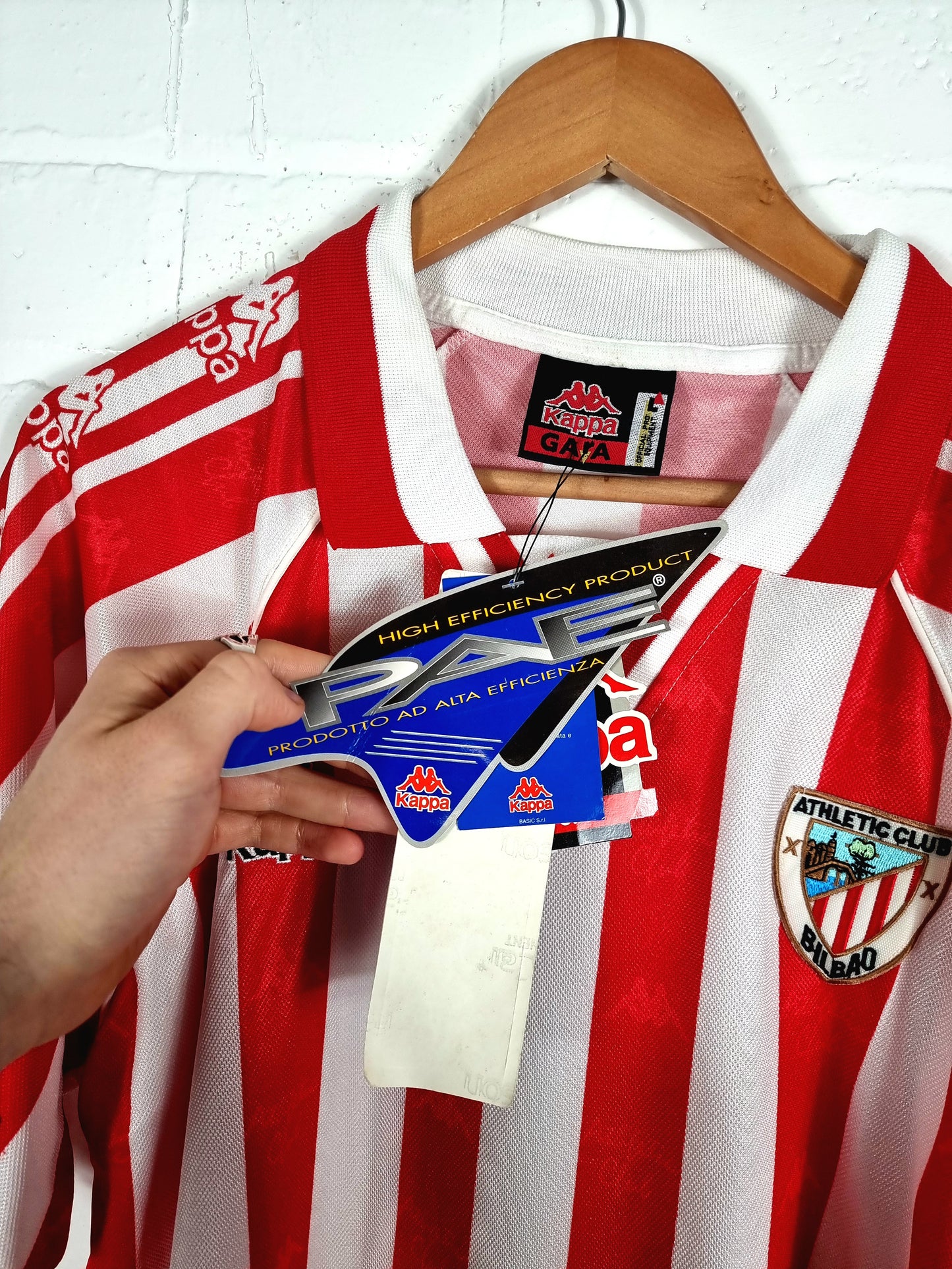 Kappa Athletic Bilbao 1995/97 Deadstock Home Shirt Large