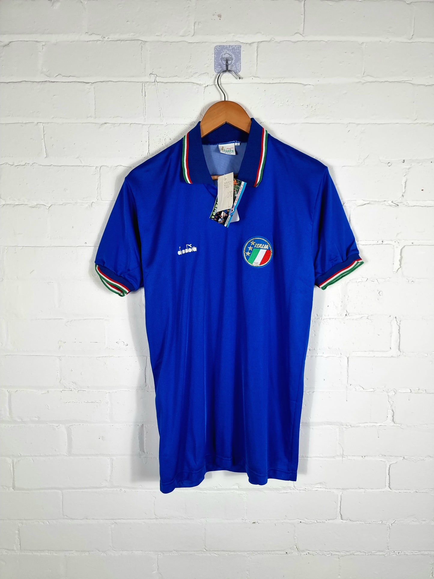 Diadora Italy 1986/90 Deadstock Home Shirt Large