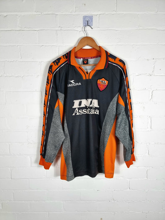 Diadora Roma 1998/99 Long Sleeve Third Shirt Large