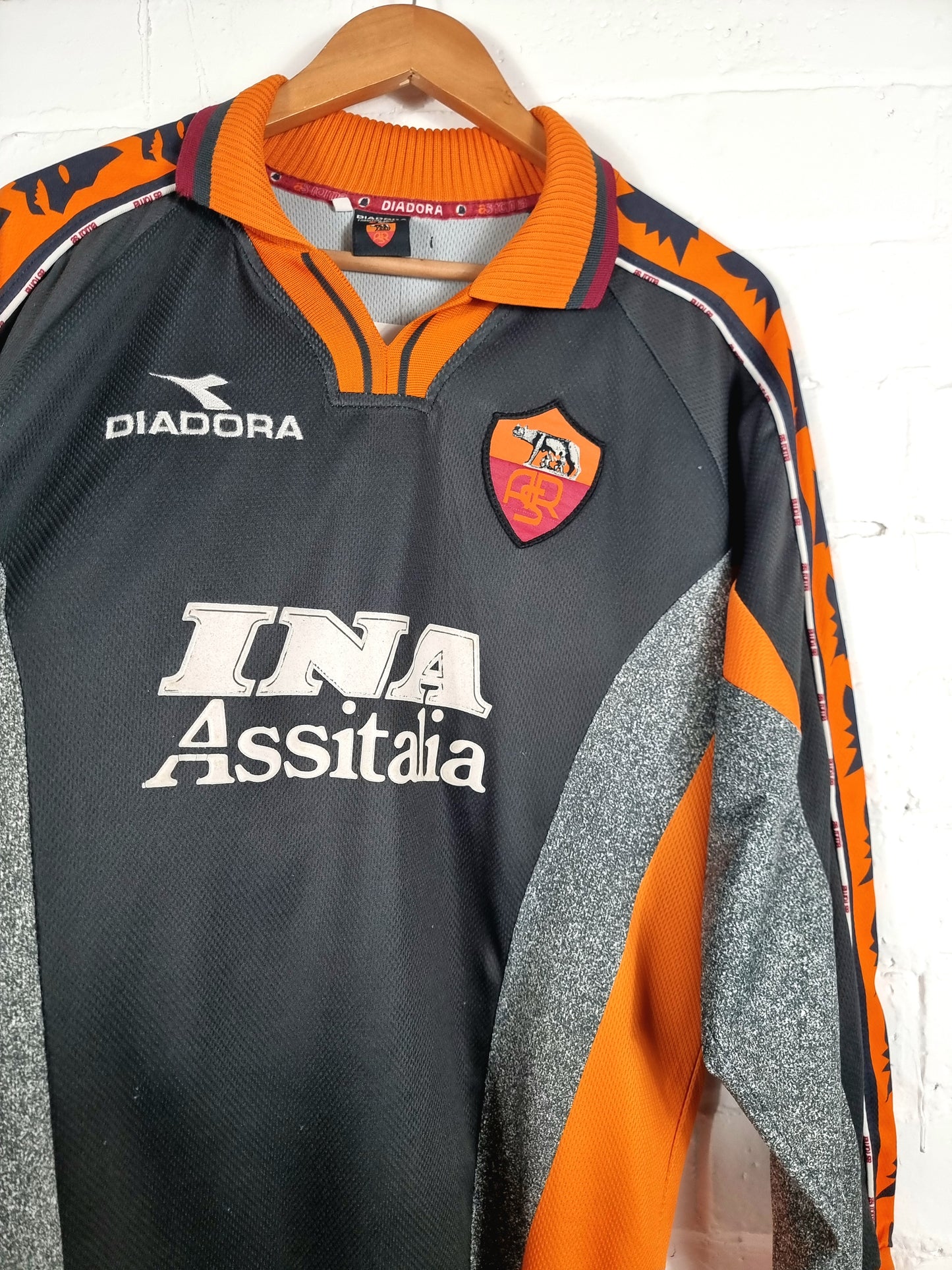 Diadora Roma 1998/99 Long Sleeve Third Shirt Large