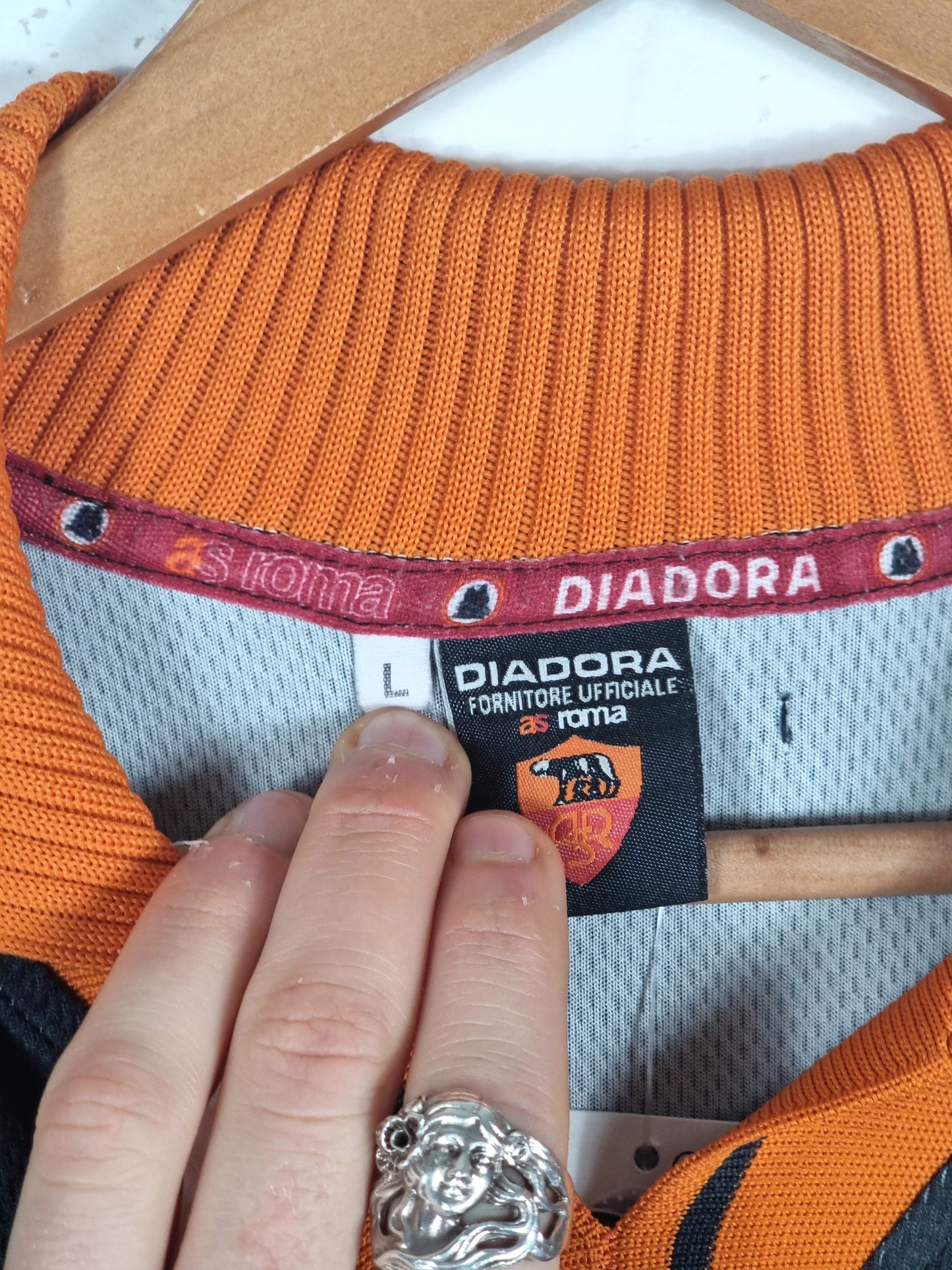 Diadora Roma 1998/99 Long Sleeve Third Shirt Large