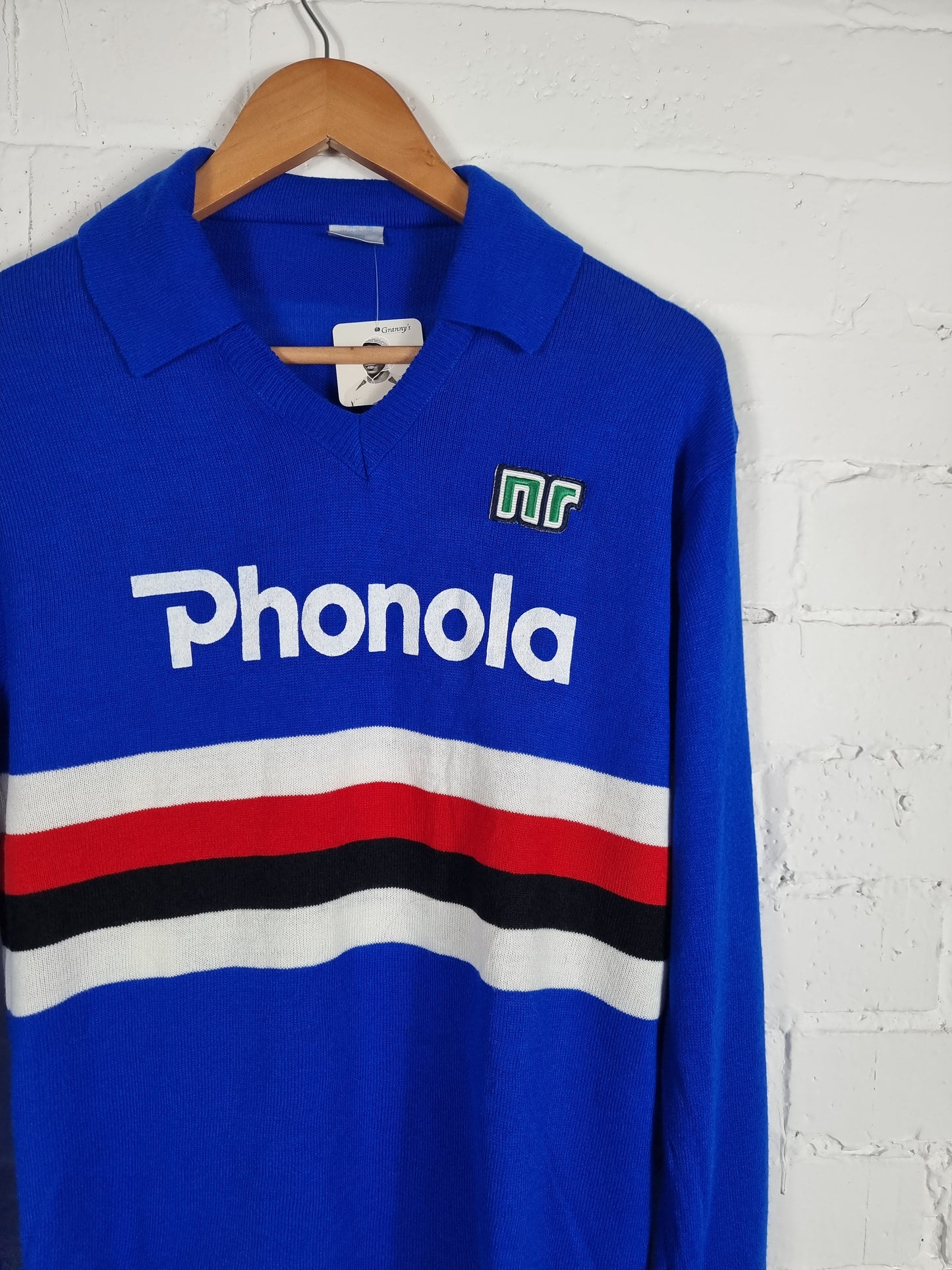Ennerre Sampdoria 1982/83 Long Sleeve Home Shirt Medium