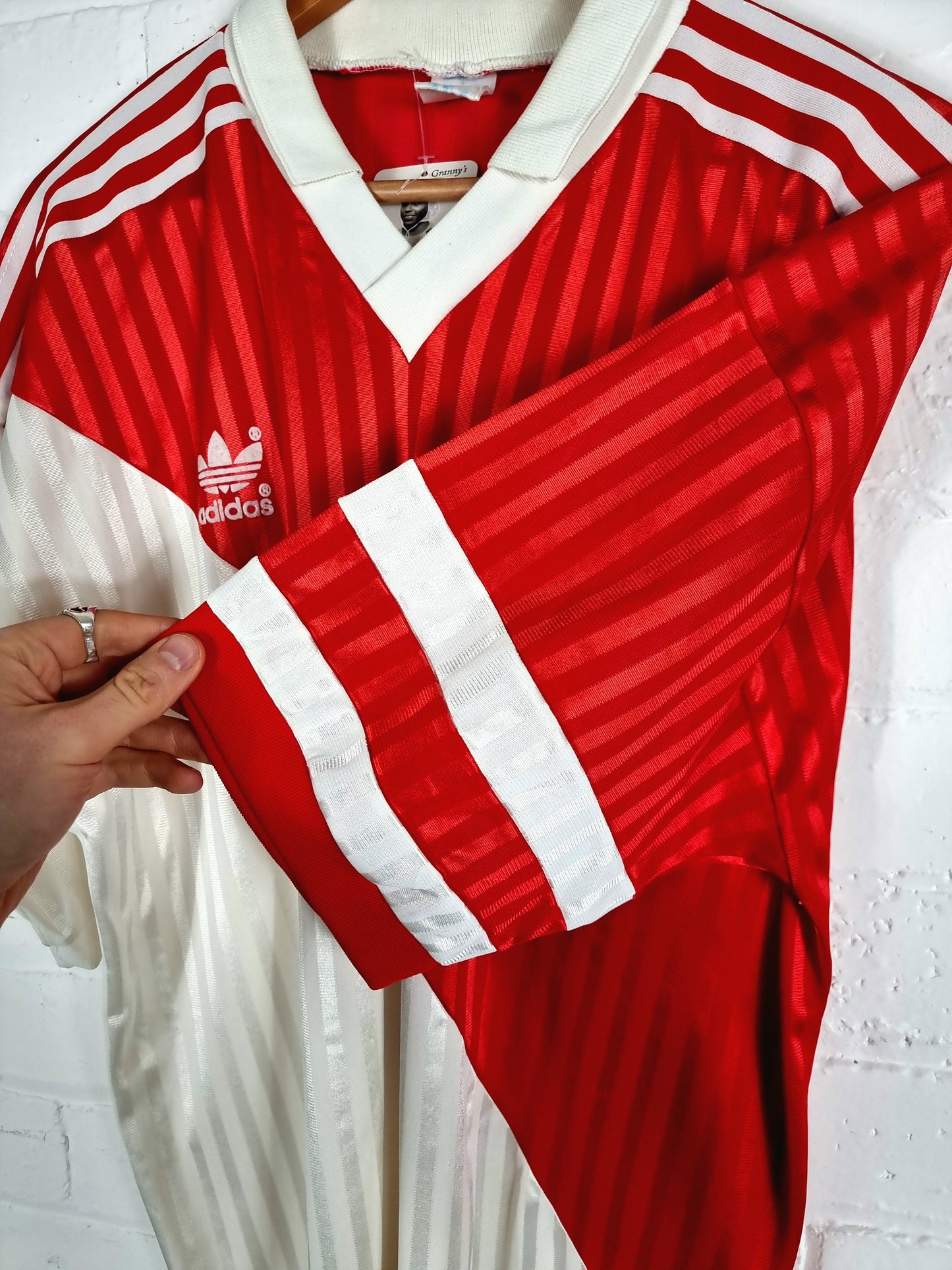 Adidas A.S Monaco 1991/92 Home Shirt Large