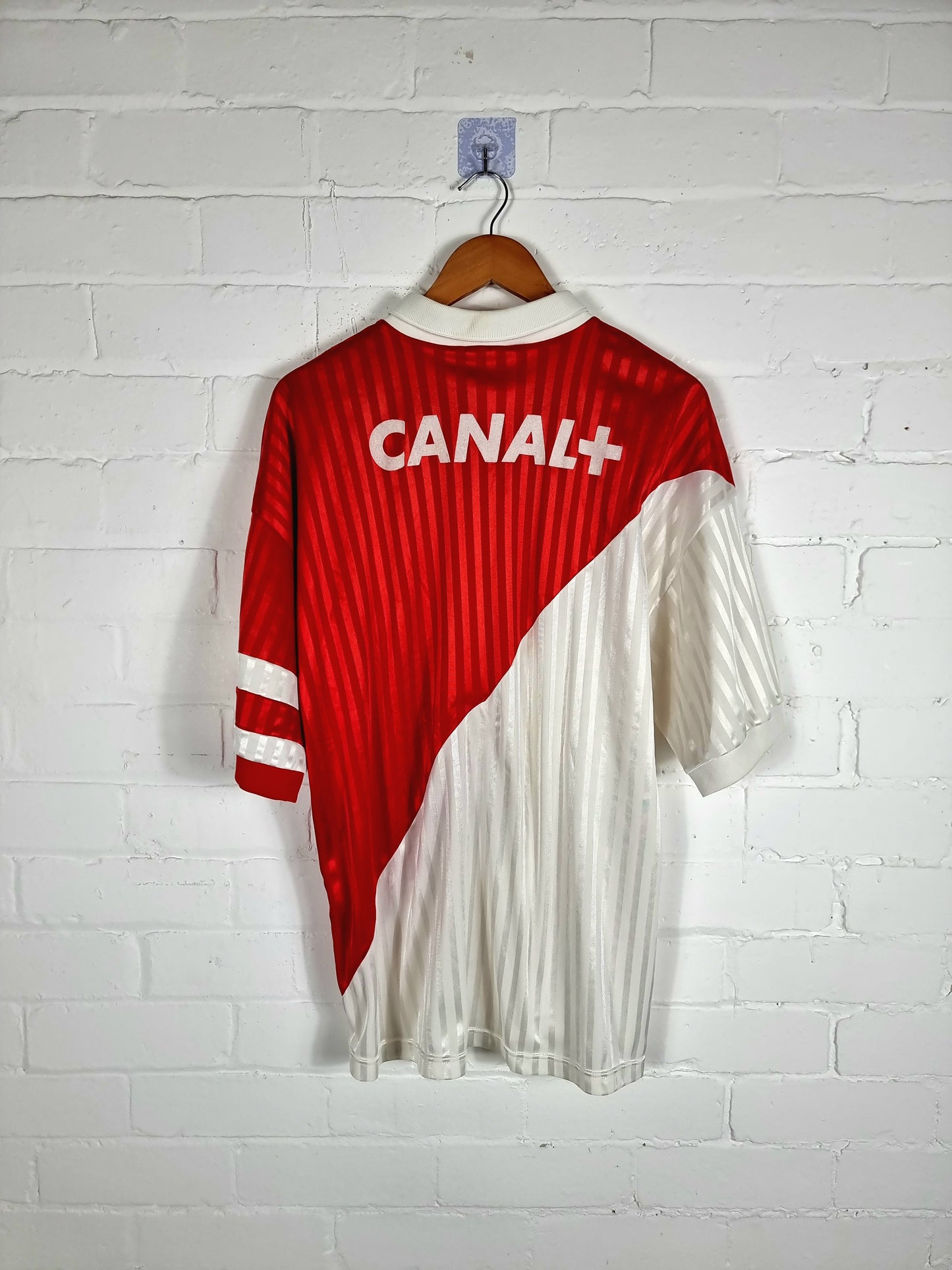 Adidas A.S Monaco 1991/92 Home Shirt Large