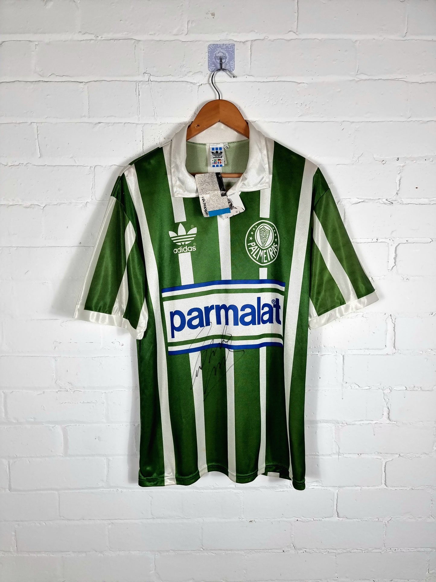Adidas Palmeiras 1992/93 Signed Deadstock Home Shirt Large
