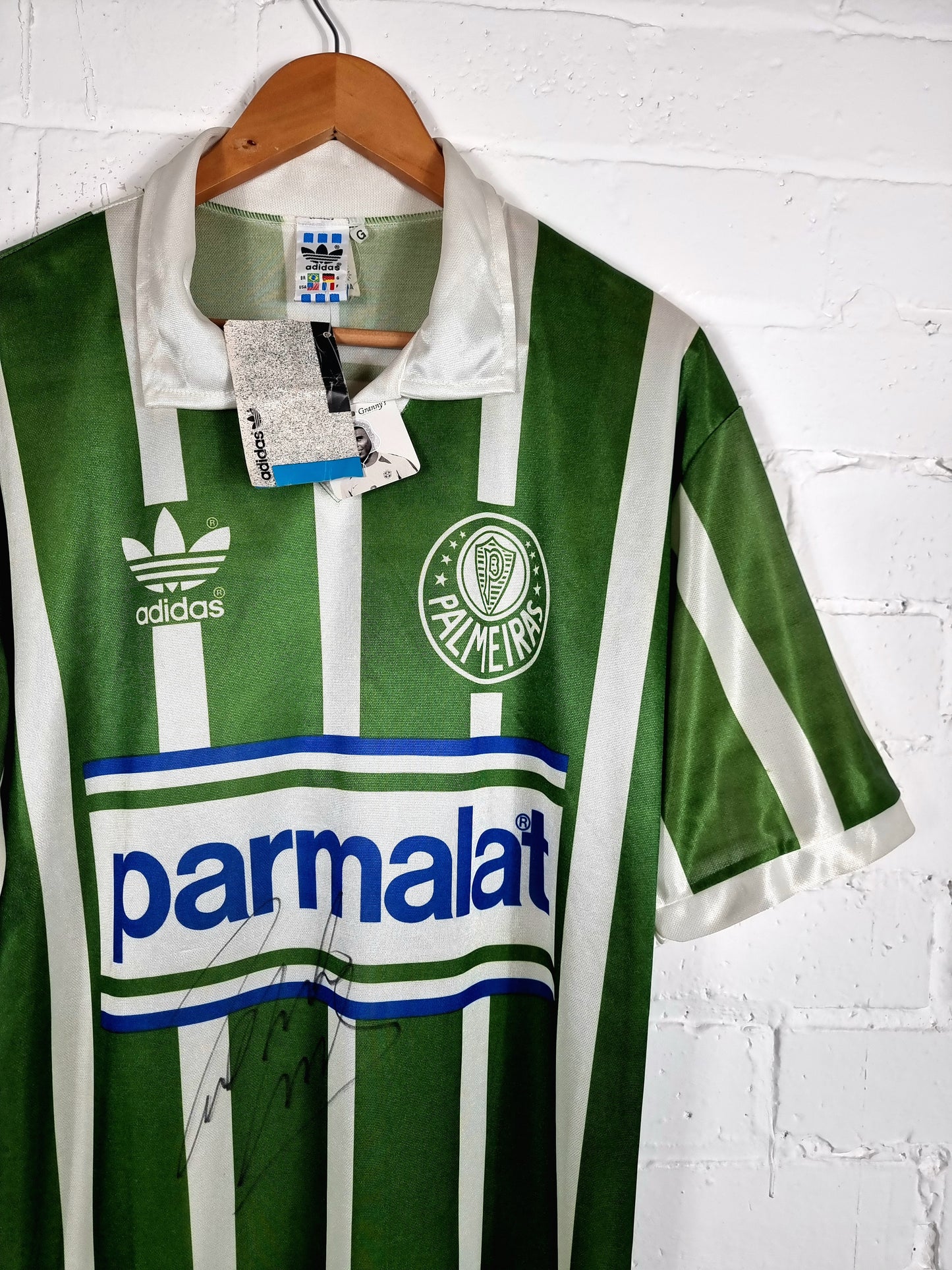 Adidas Palmeiras 1992/93 Signed Deadstock Home Shirt Large