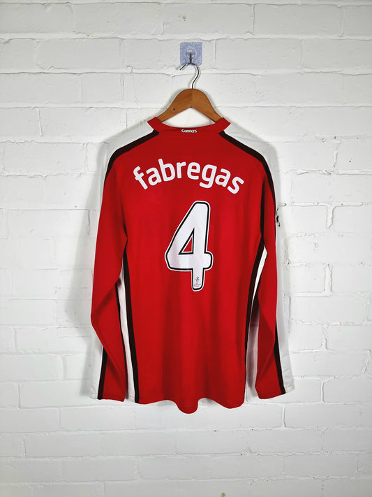 Nike Arsenal 2008/10 'Fabregas 4' Player Issue Long Sleeve Champions League Home Shirt Large