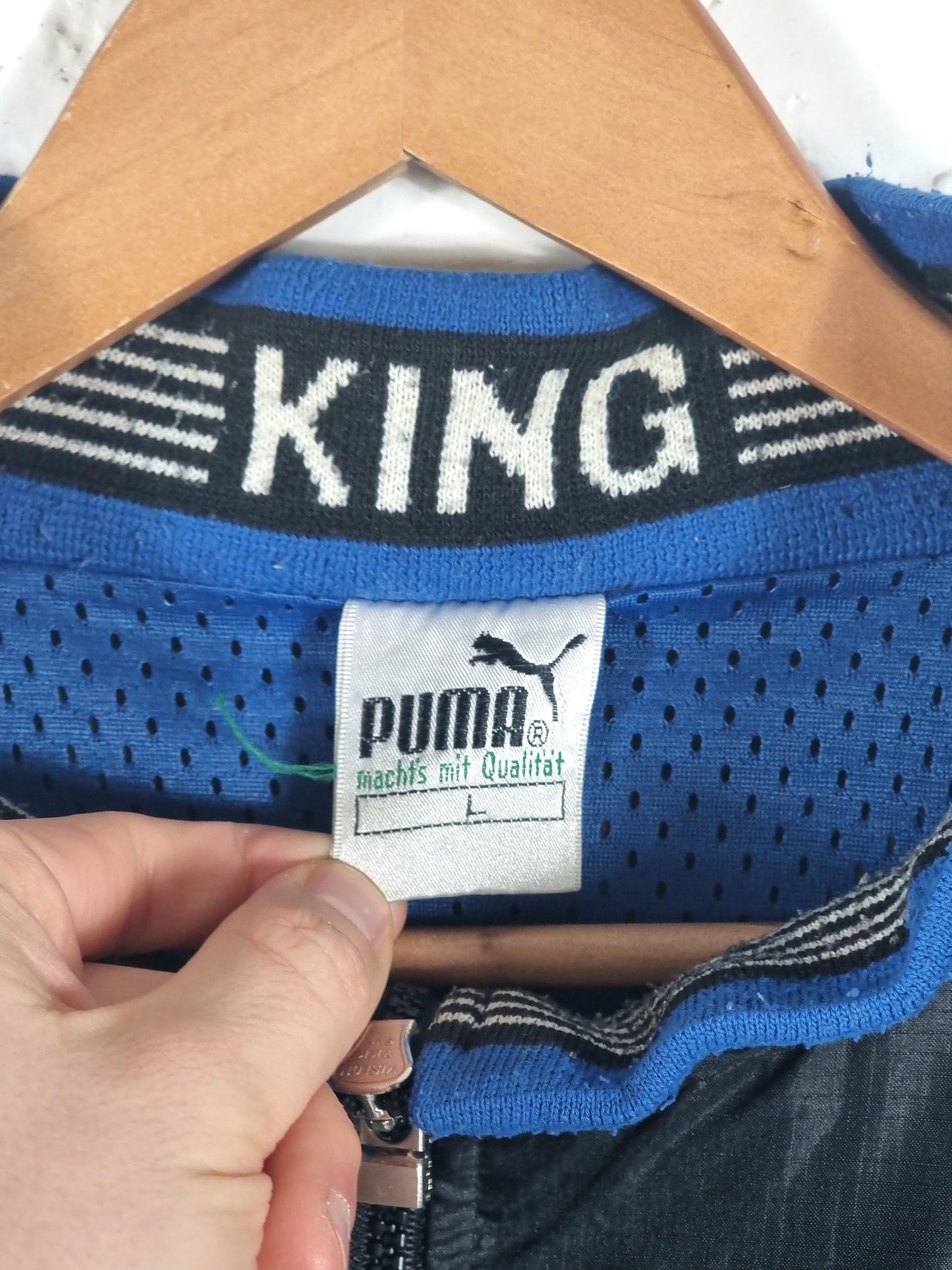 Puma King 1990s Vintage Windbreaker Jacket Large