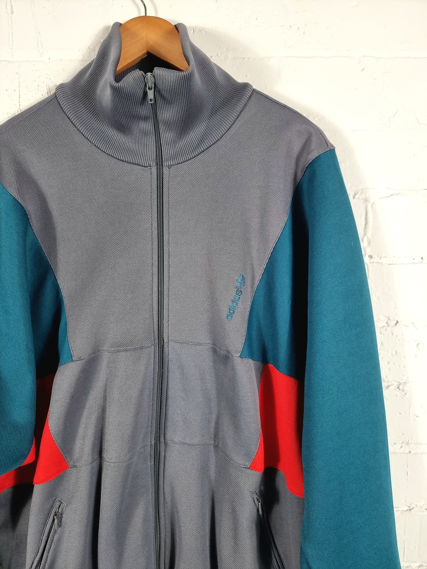 Adidas 1990s Vintage Block Colour Track Jacket XXL