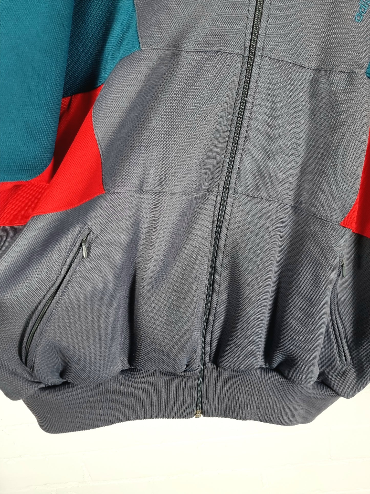 Adidas 1990s Vintage Block Colour Track Jacket XXL