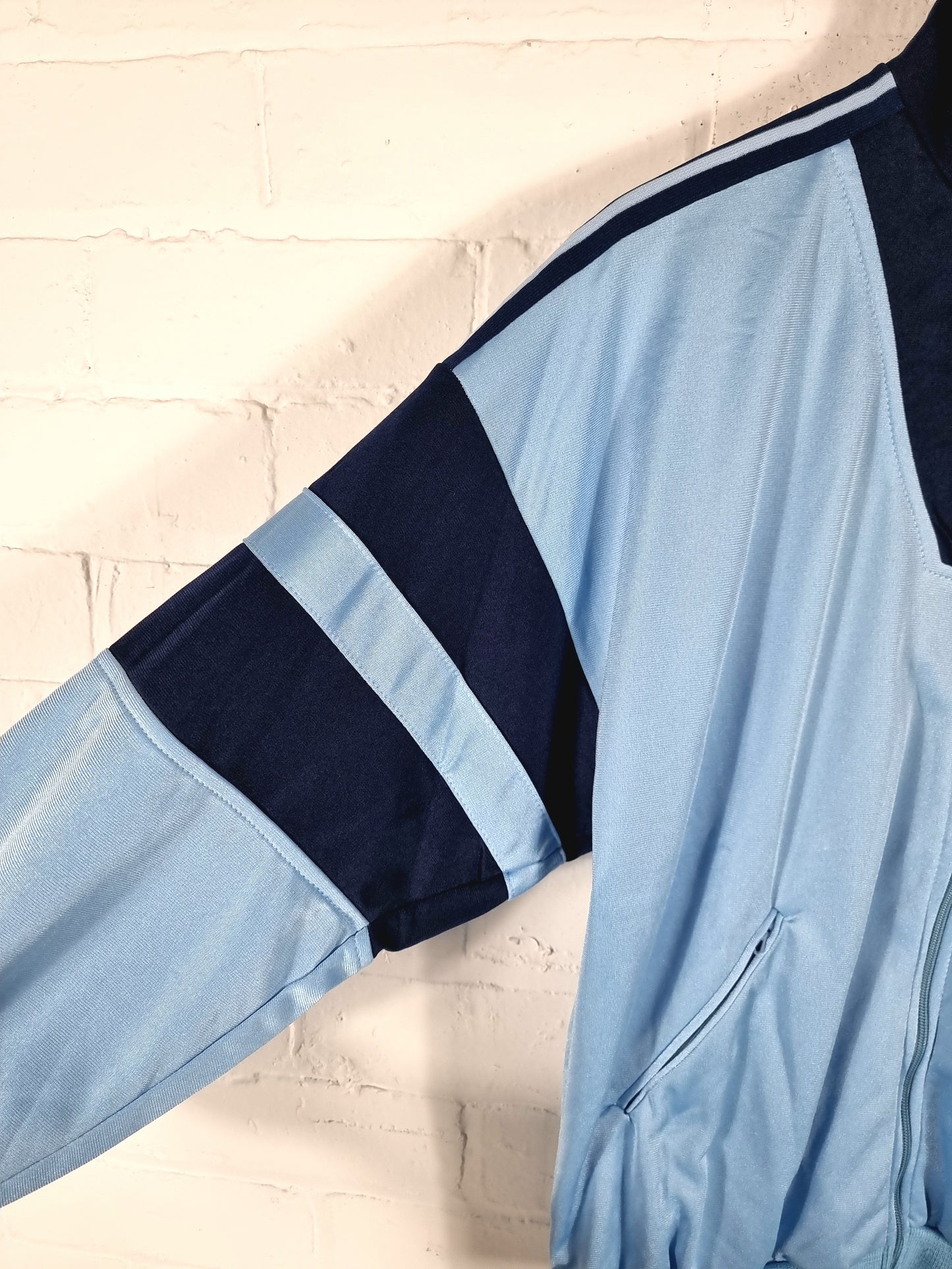 Adidas Ventex 1980s Blue Vintage Track Jacket Medium