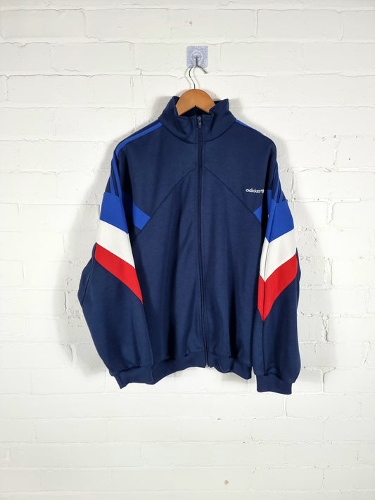 Adidas 1990s Vintage Block Colour Track Jacket Large