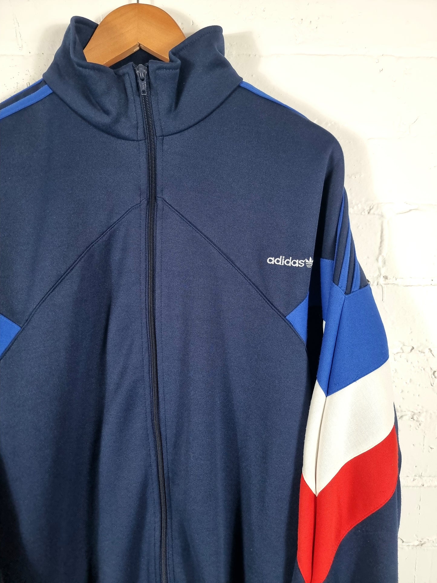 Adidas 1990s Vintage Block Colour Track Jacket Large