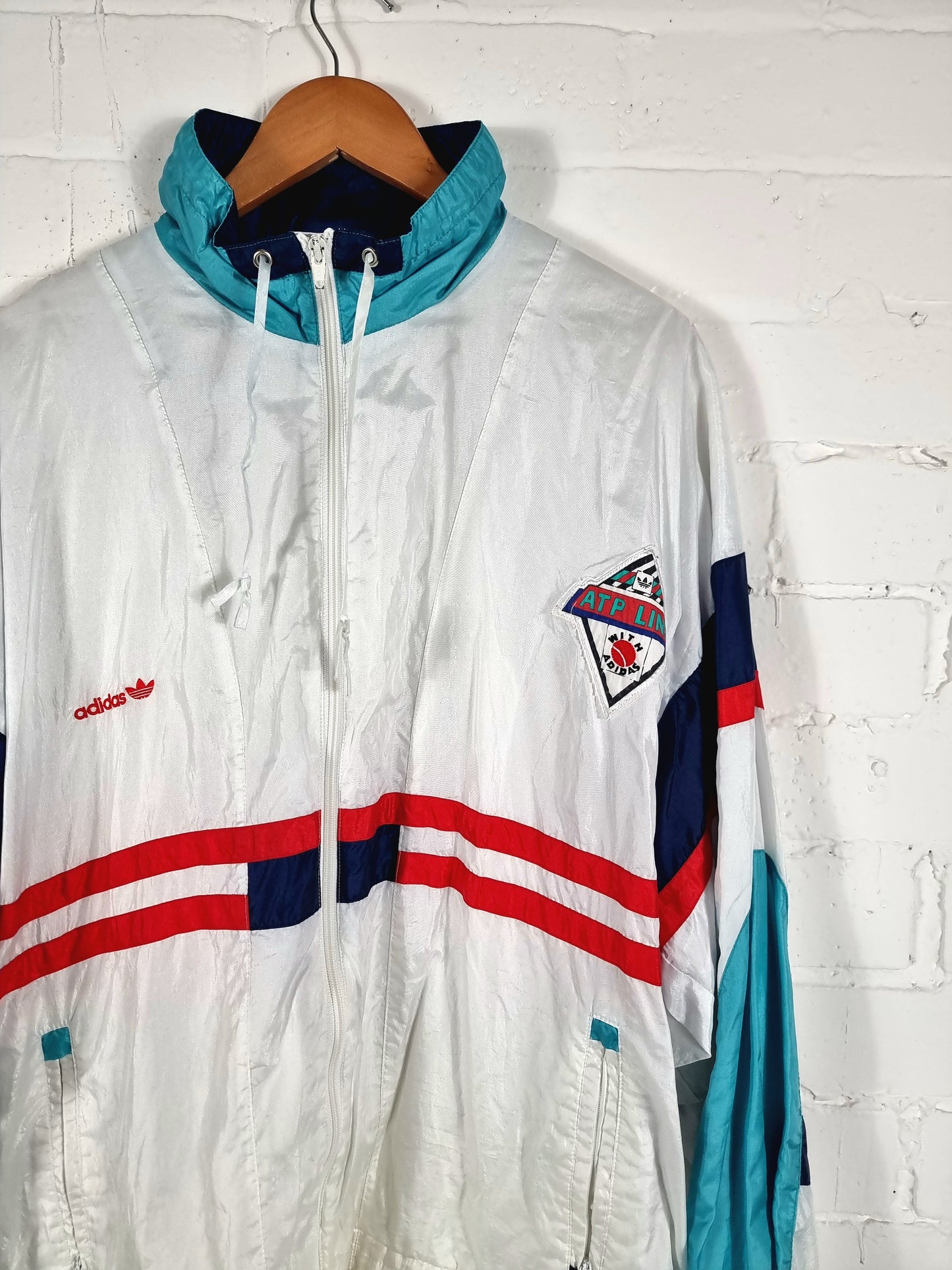 Adidas ATP Line 1990s Vintage Tennis Windbreaker Jacket Large