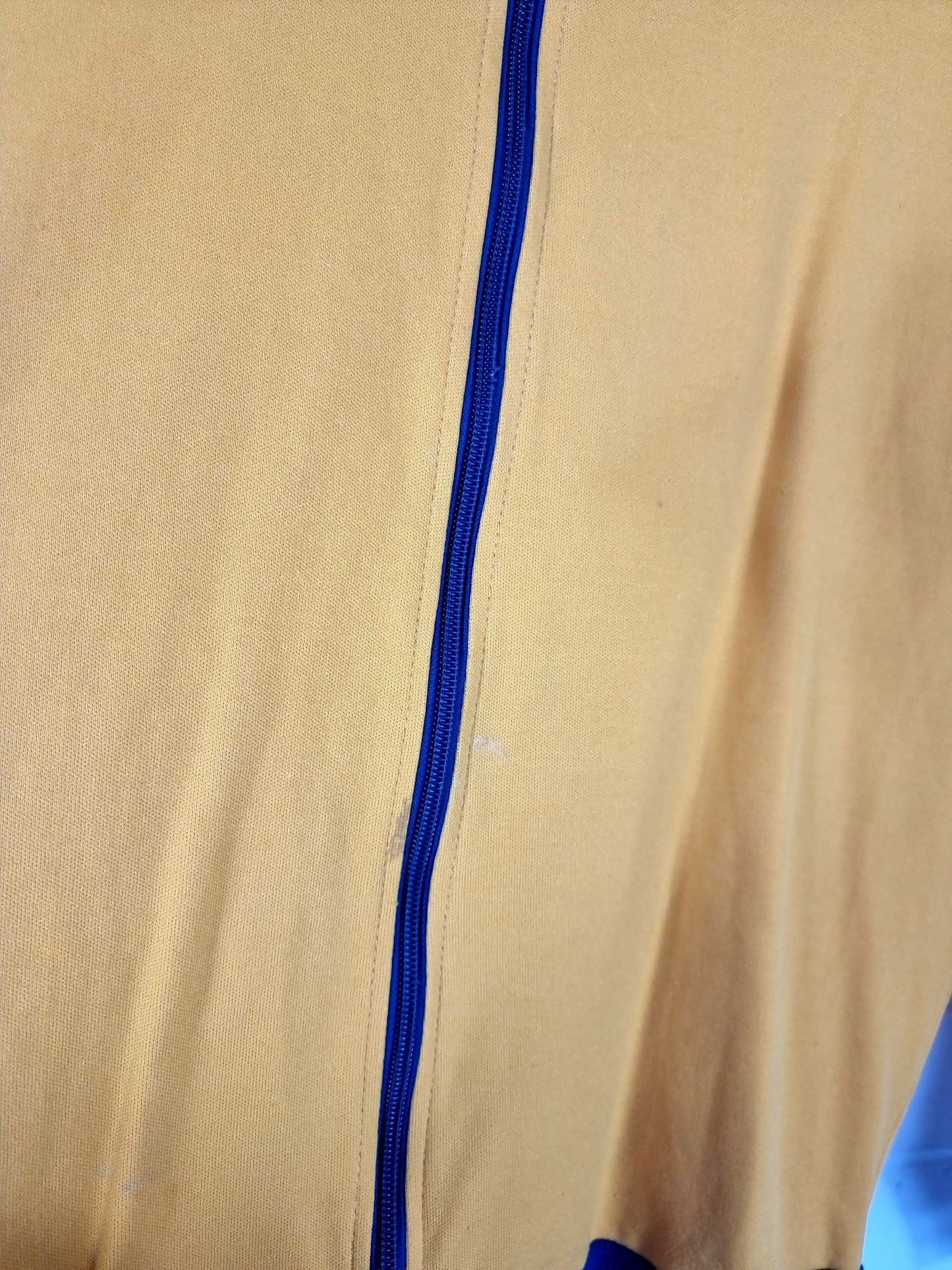 Adidas 1980s Vintage Yellow Track Jacket Medium