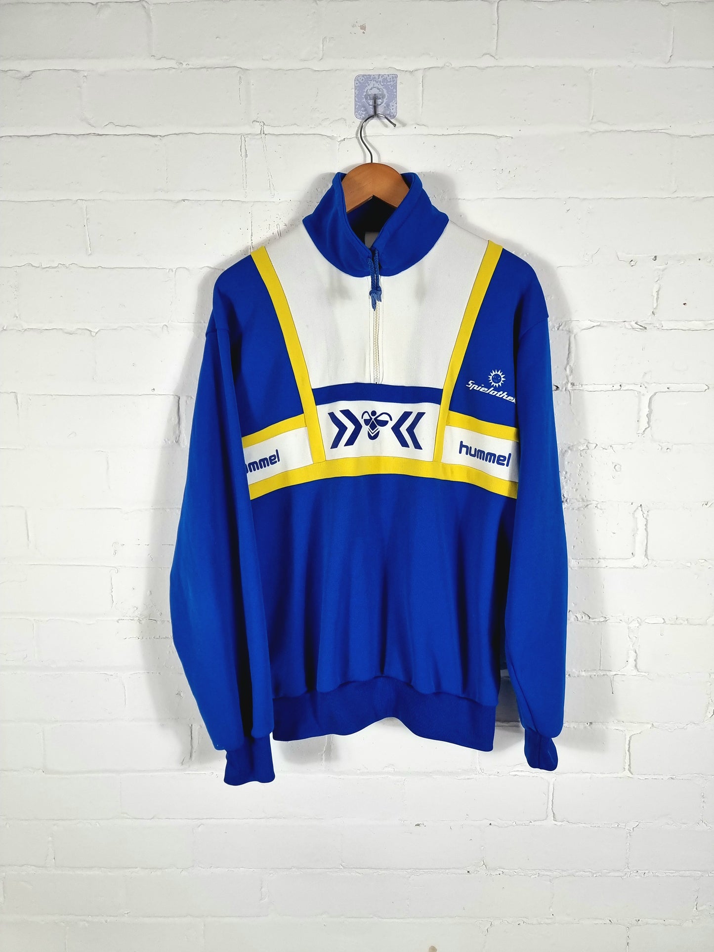 Hummel 1980s Quarter Zip Sweatshirt Large