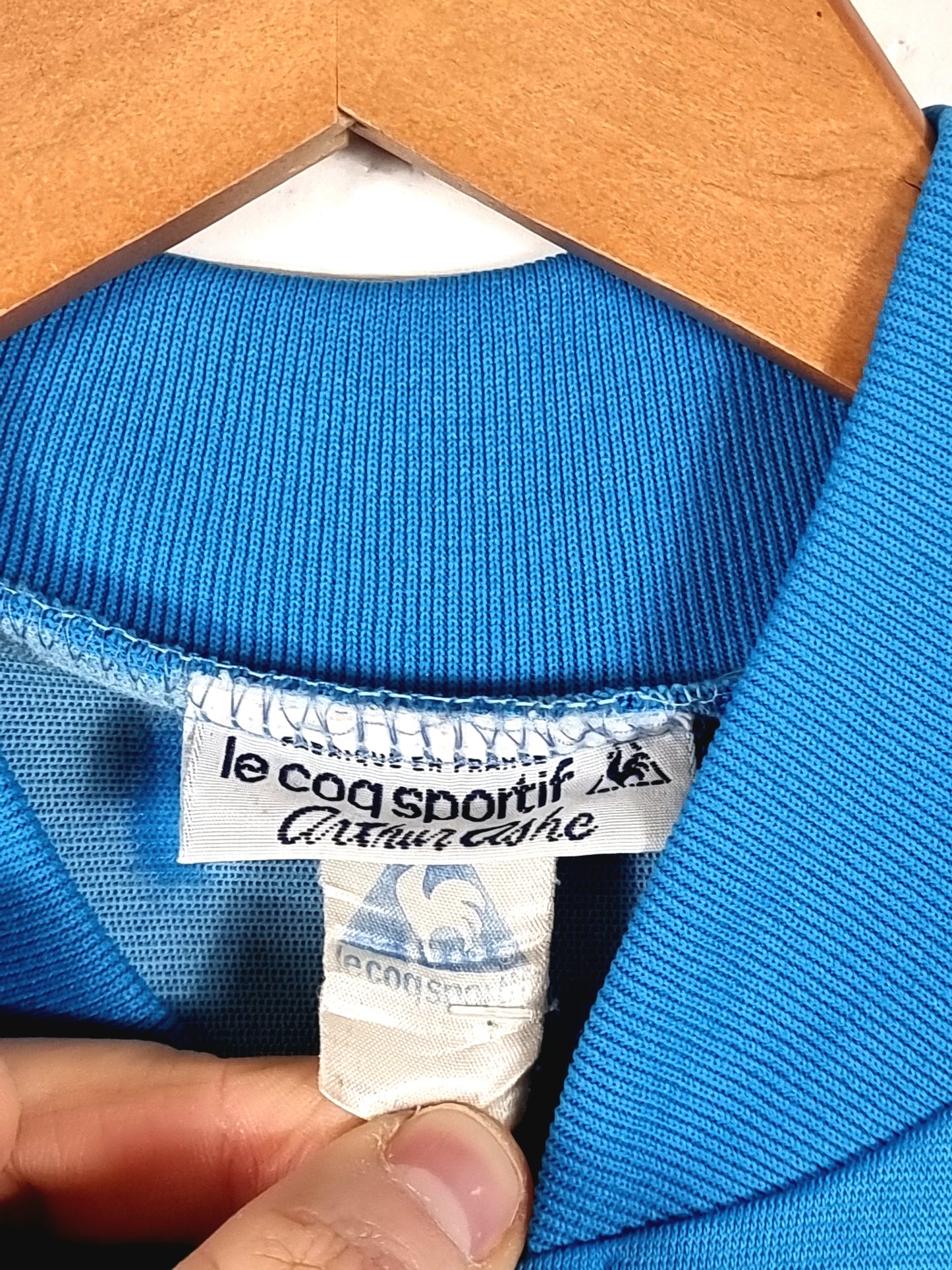 Le Coq Sportif Arthur Ashe 1980s Ventex Vintage Tennis Track Jacket Medium