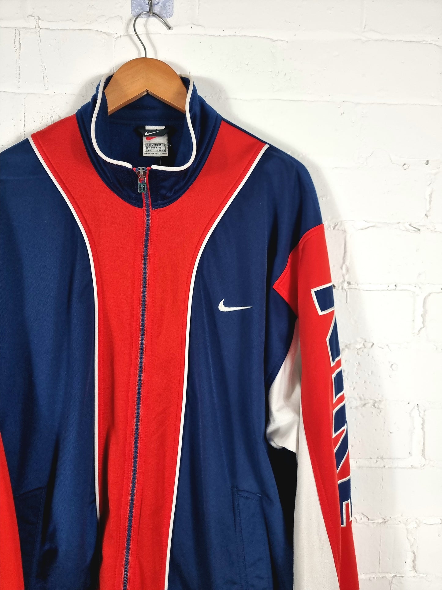 Nike 1990s Vintage Spellout Track Jacket XL
