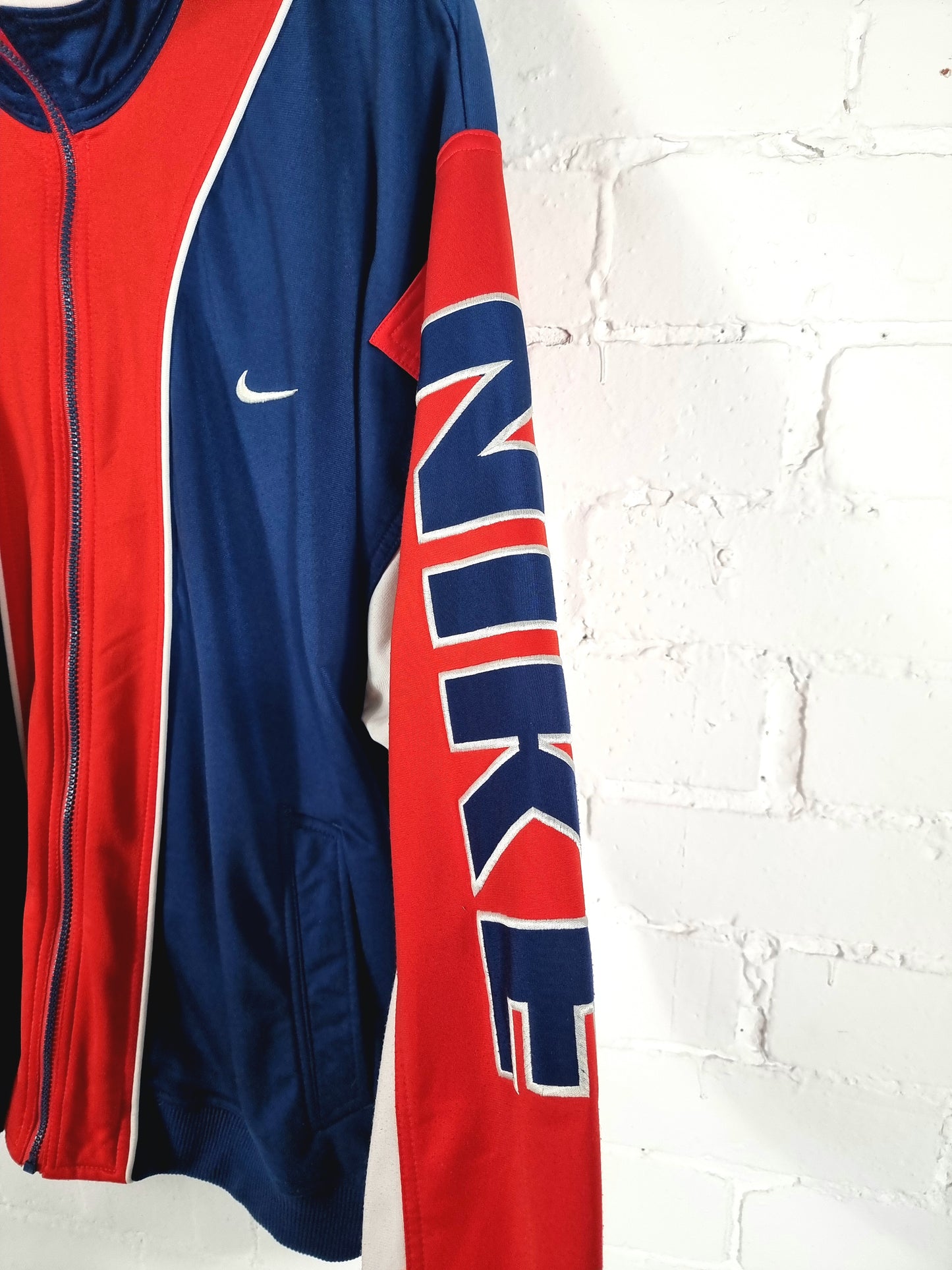 Nike 1990s Vintage Spellout Track Jacket XL