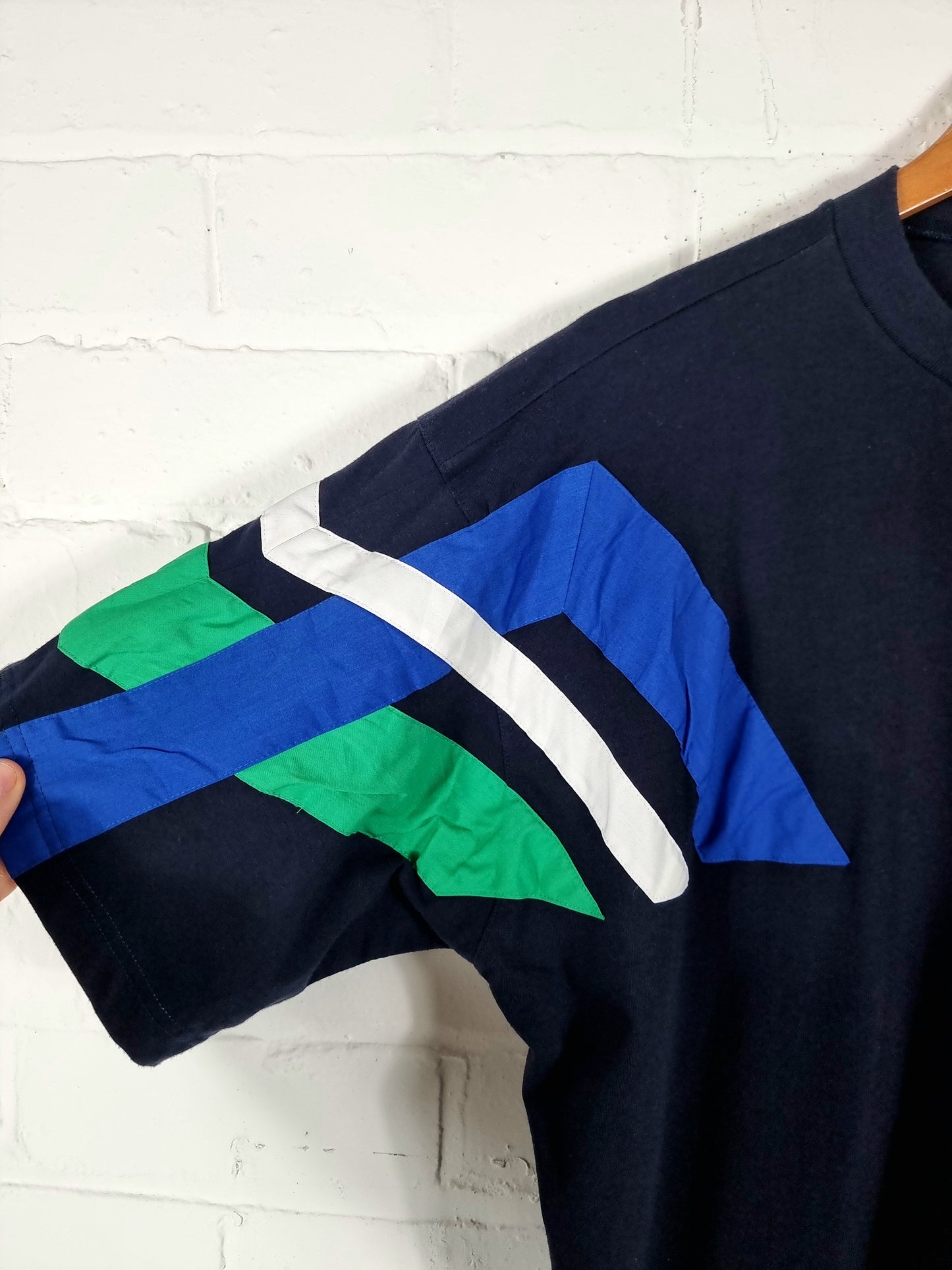 Adidas 1990s Block Colour Cotton T-Shirt Large