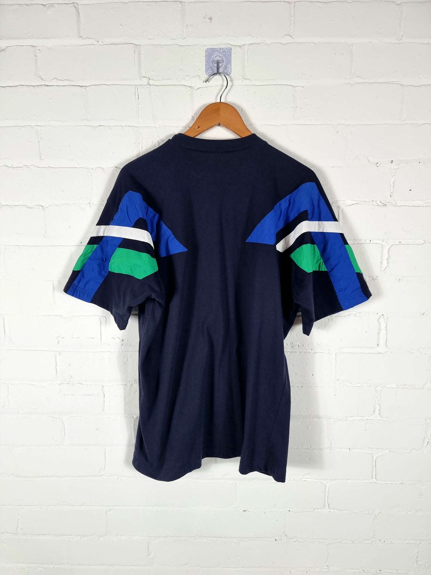 Adidas 1990s Block Colour Cotton T-Shirt Large