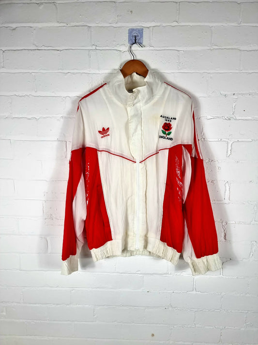 Adidas England Auckland 1990 Commonwealth Games Vintage Training Jacket Medium