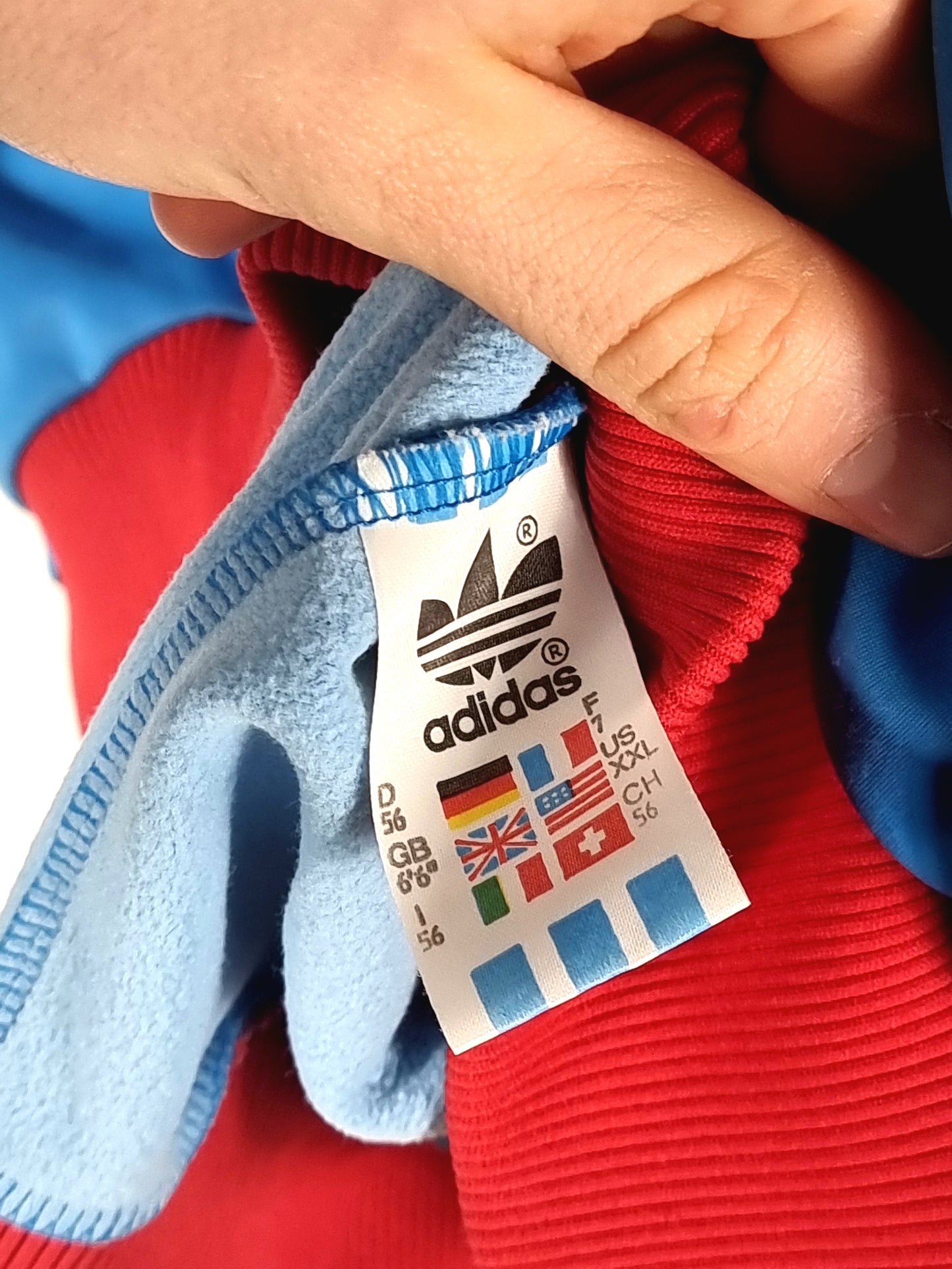 Adidas 1990s Vintage Block Colour Track Jacket XXL