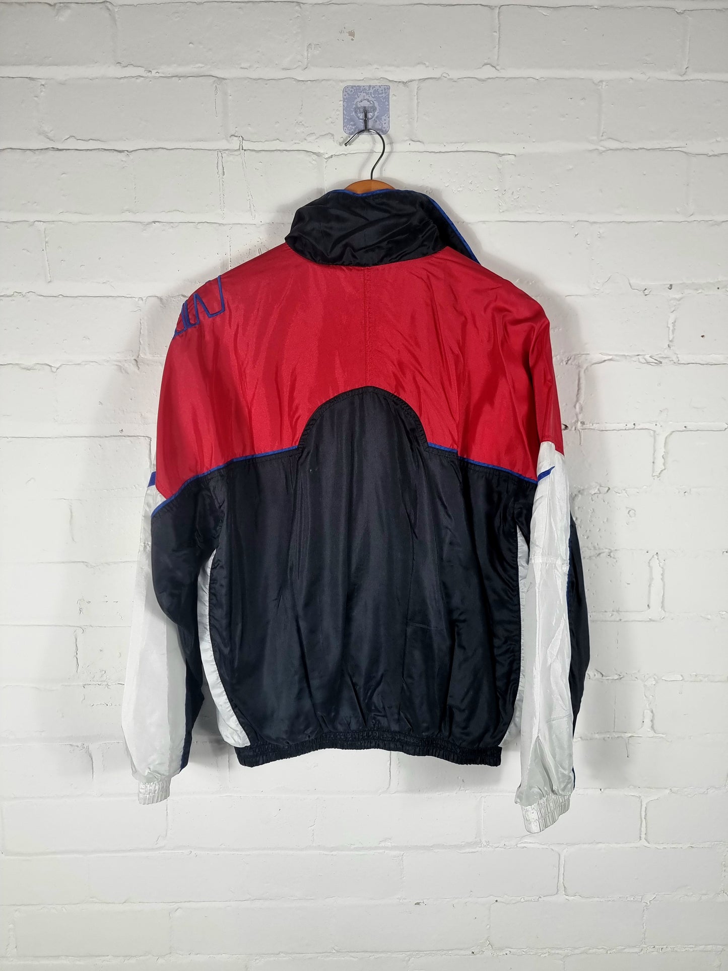 Nike 1990s Vintage Spellout Shell Jacket Small