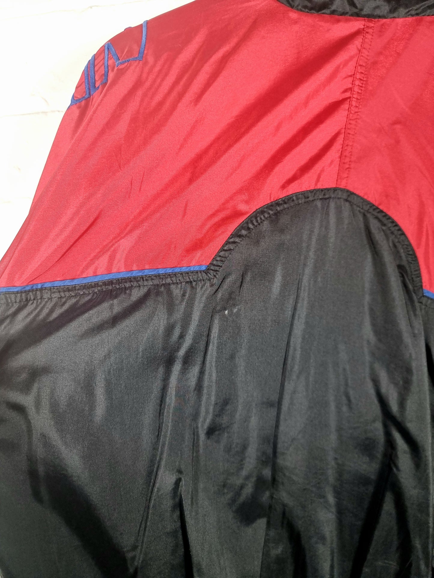 Nike 1990s Vintage Spellout Shell Jacket Small