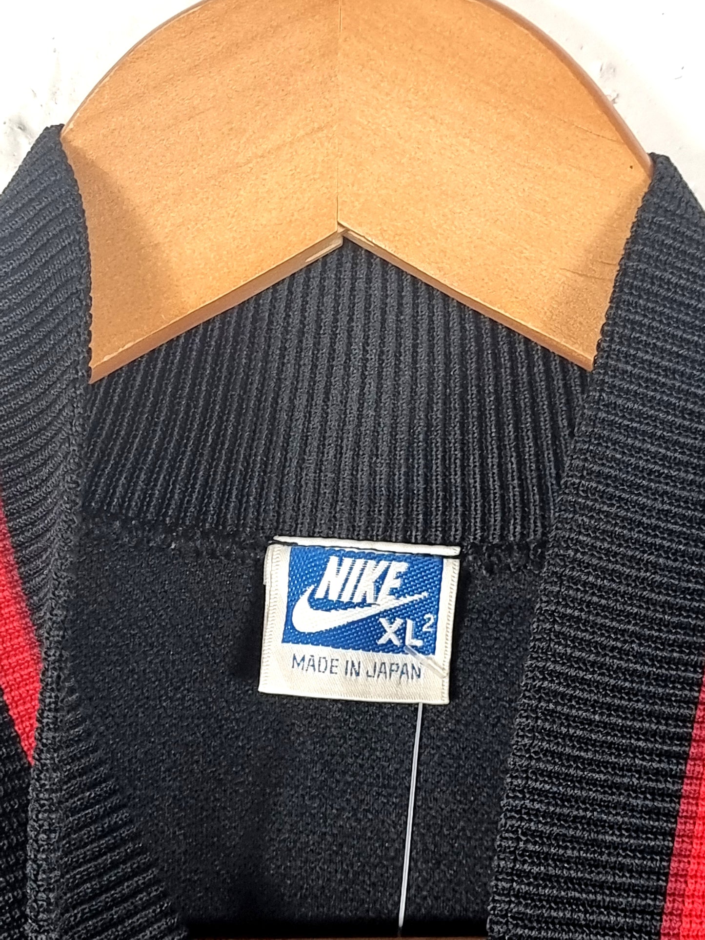 Nike International 1980s Vintage Black Track Jacket Large