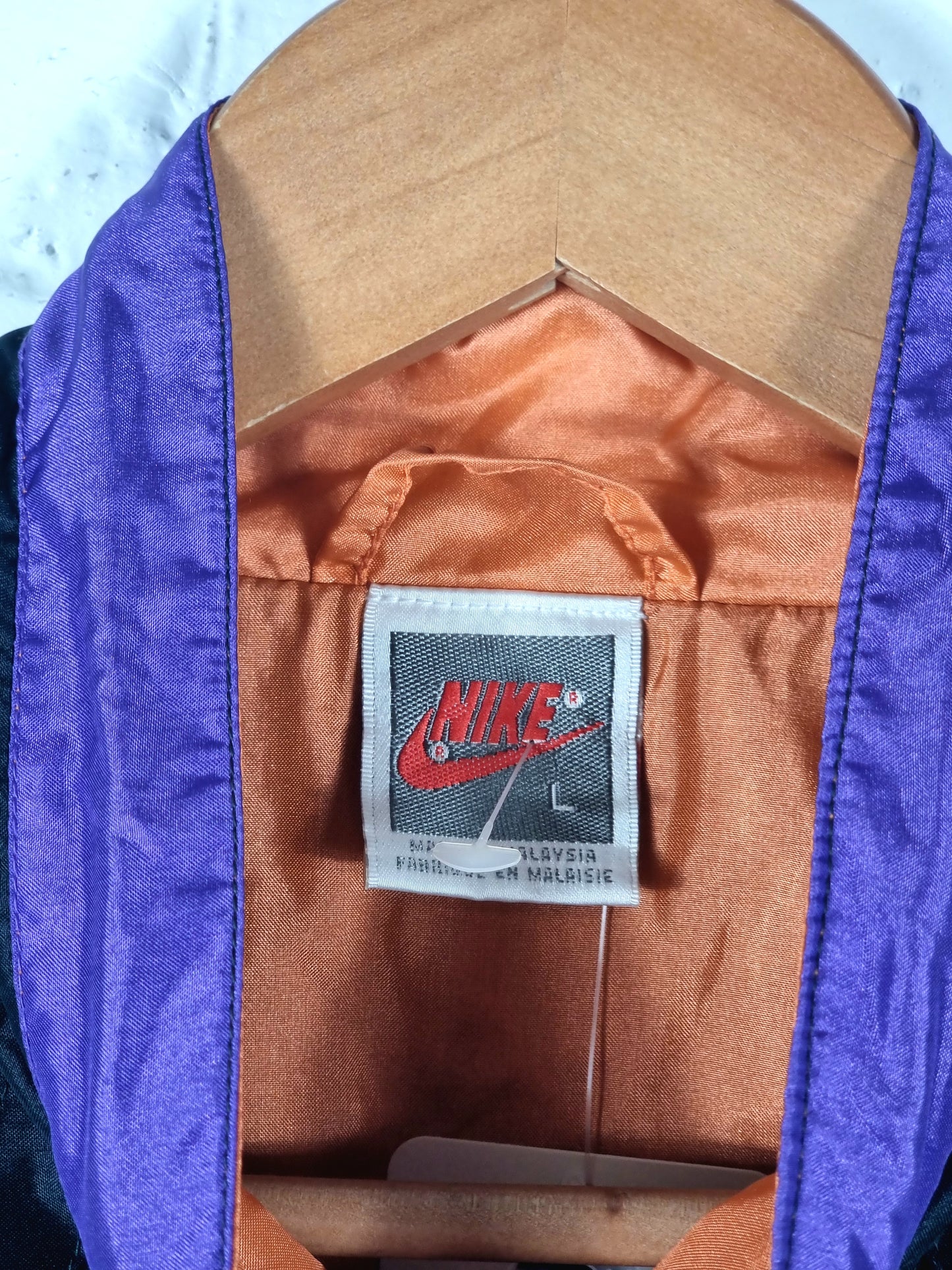 Nike 1990s Vintage Block Colour Shell Jacket Large