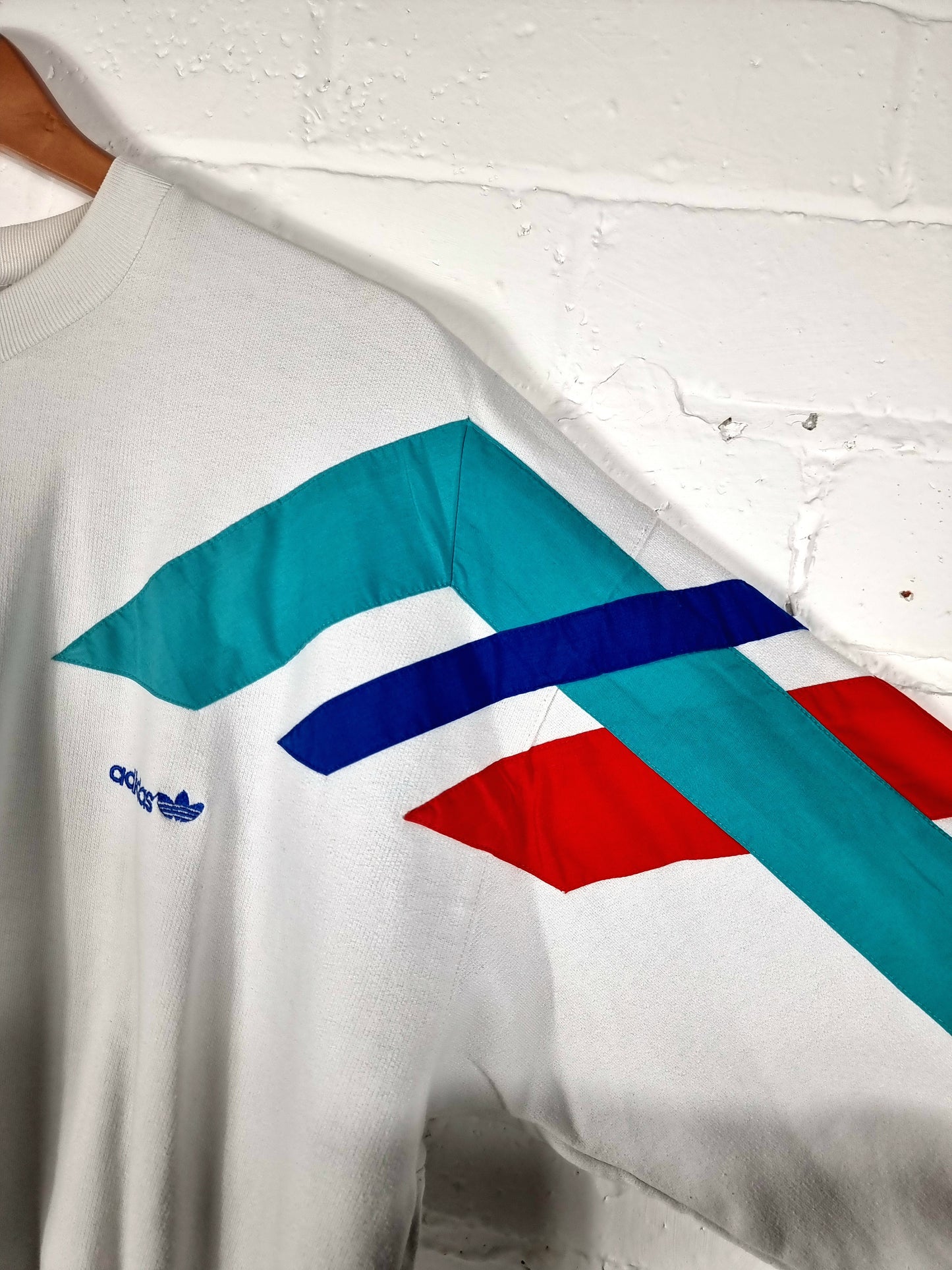 Adidas 1990s Block Colour Sweatshirt Medium